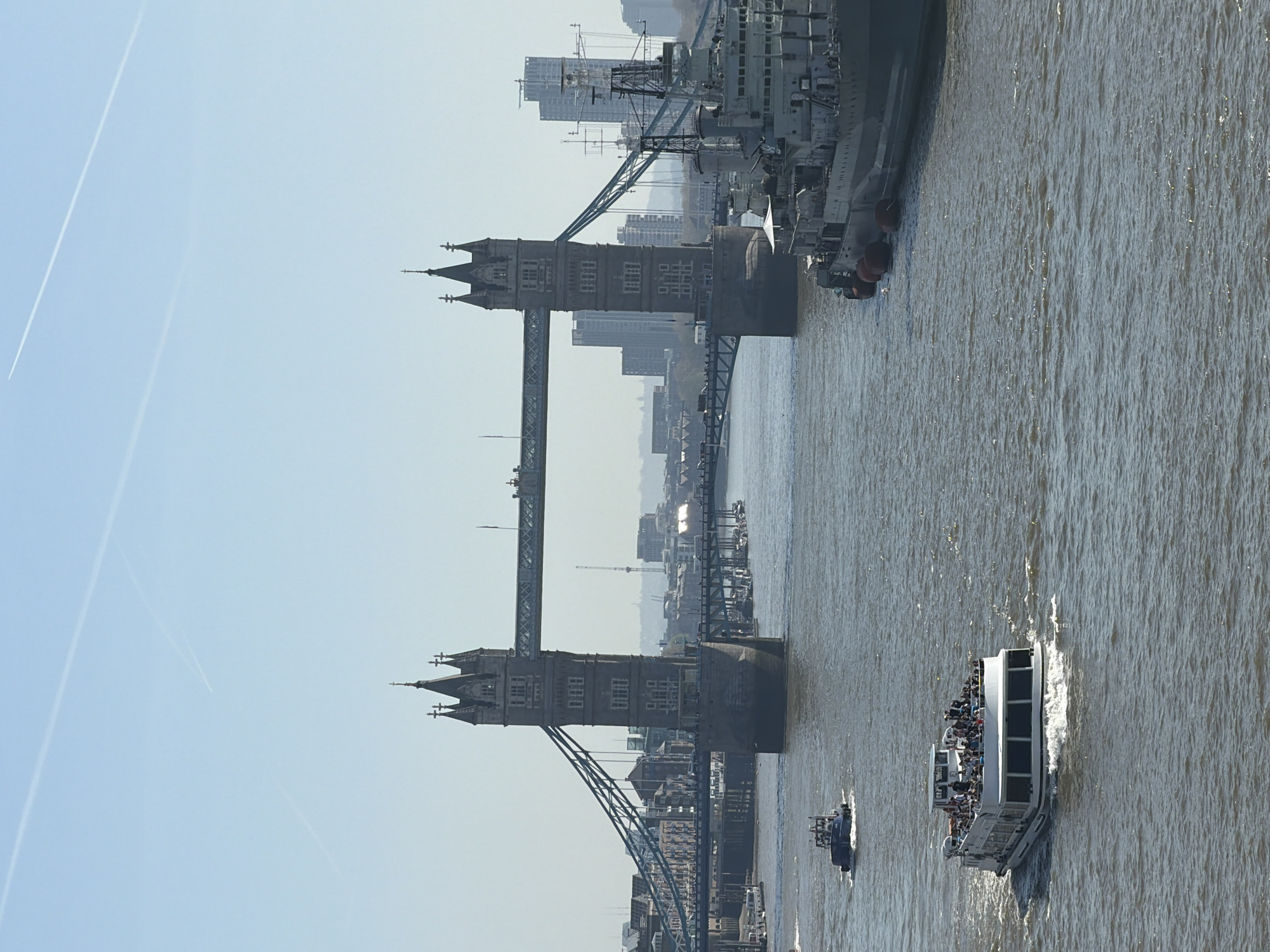 Tourist captures Tower Bridge and St. Paul's Cathedral views
