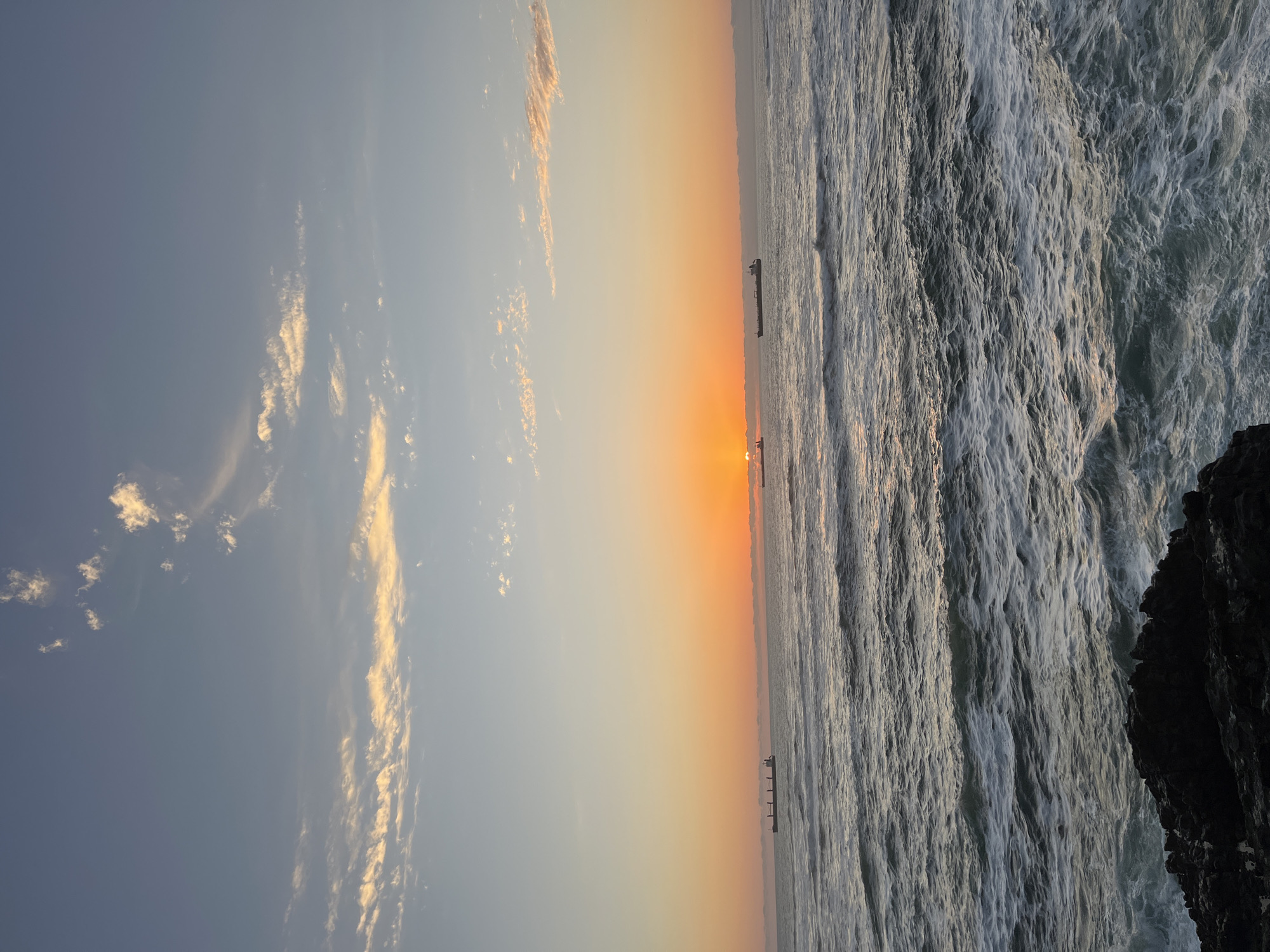 Sunset moments captured along Arica's Pacific coastline