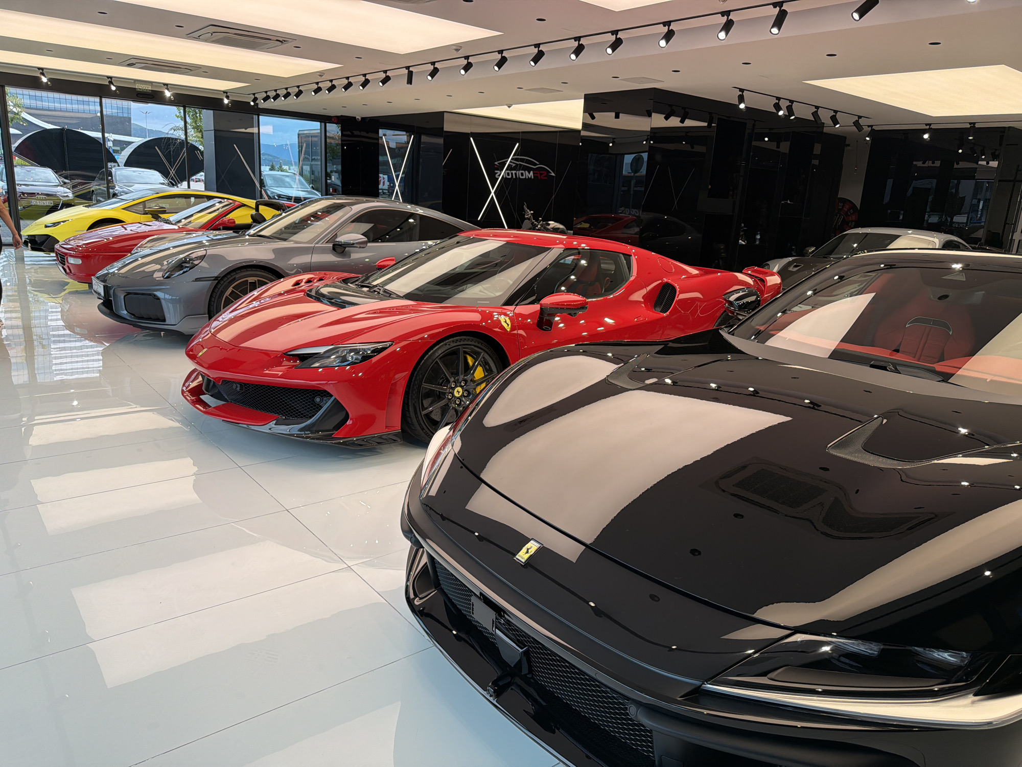 Luxury sports car dealership showcased in Sofia, Bulgaria
