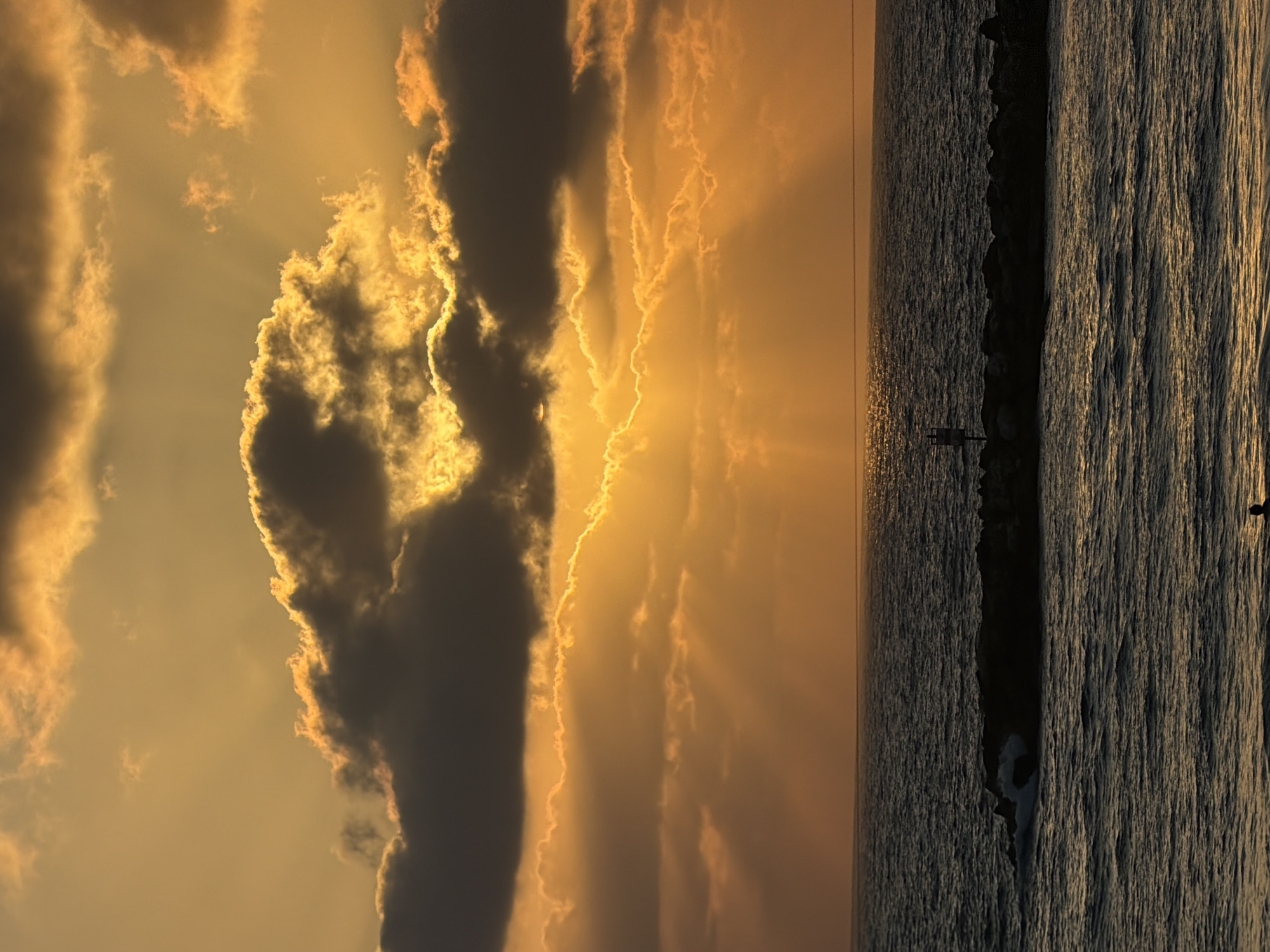 Golden hour over the Mediterranean, Tel Aviv beachfront