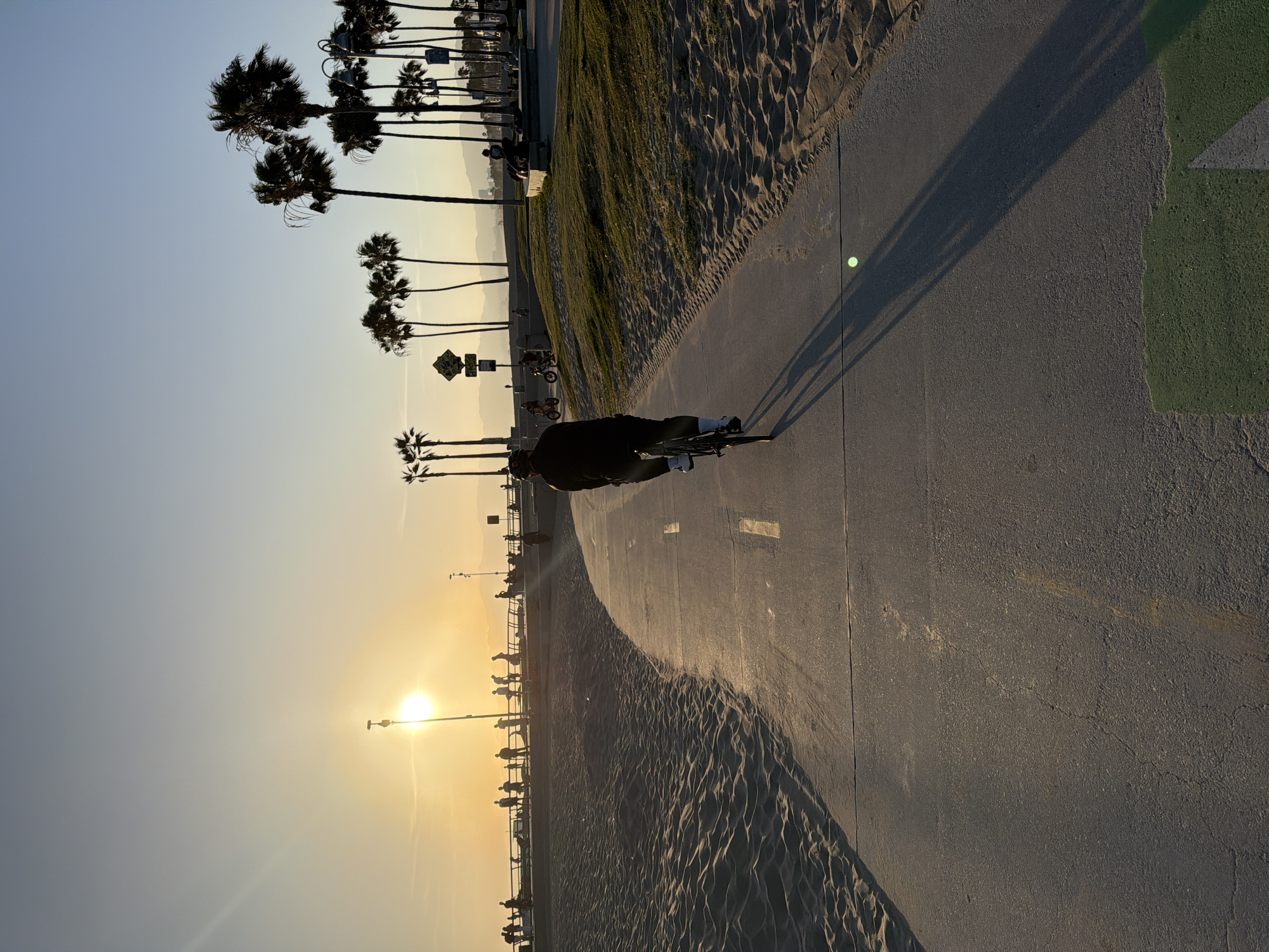 Golden hour coastal scene documented in Los Angeles