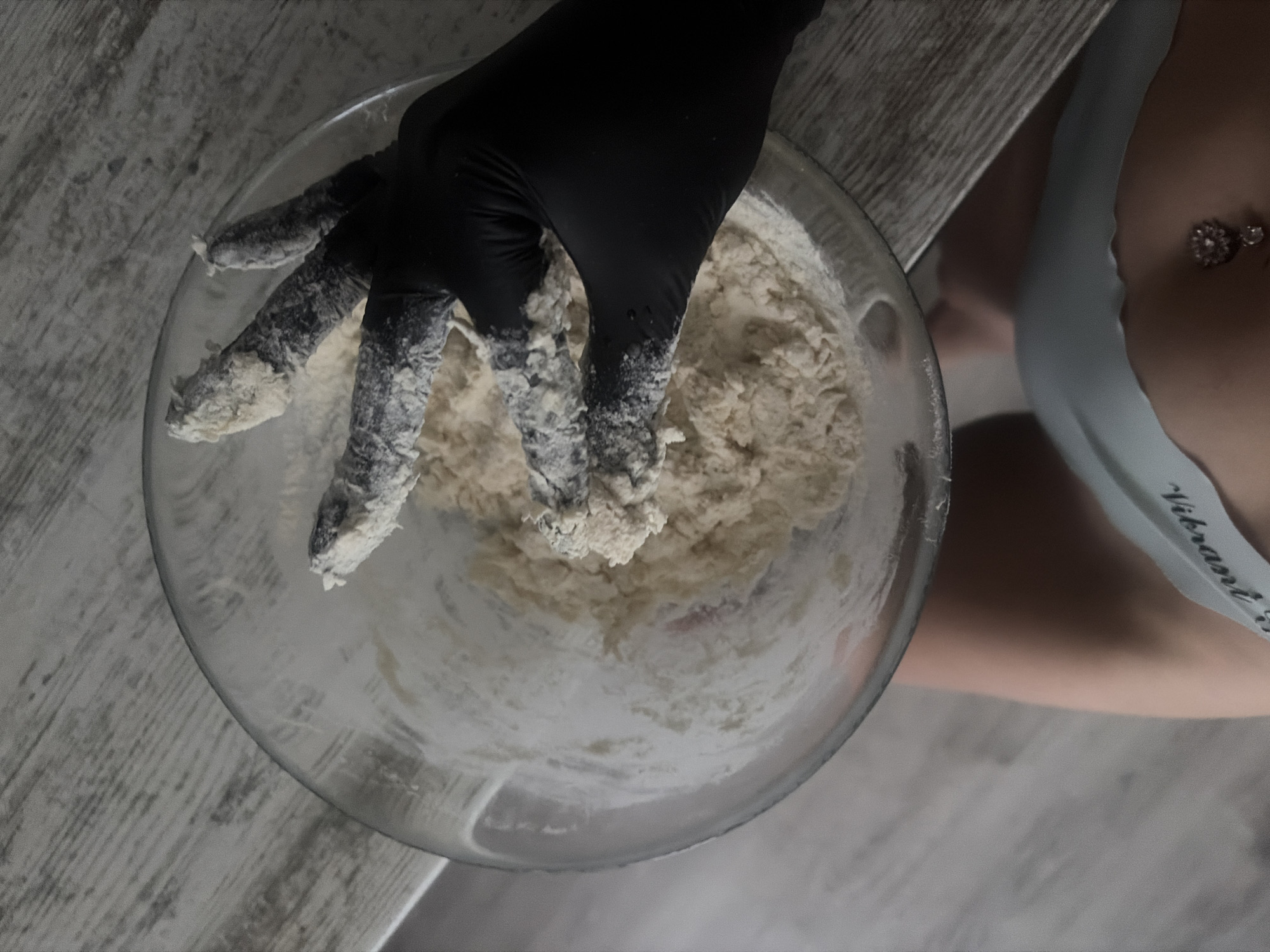 Casual moments captured in Russia: baking and playful gestures