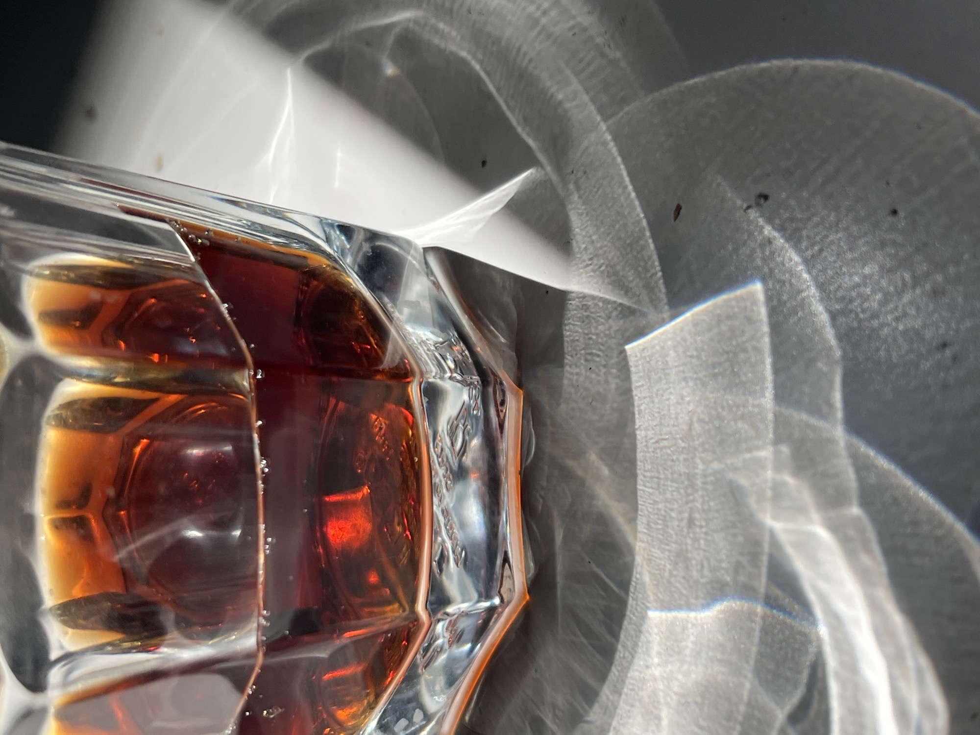 Quiet morning moments captured in Picassent home with drinks, prisms