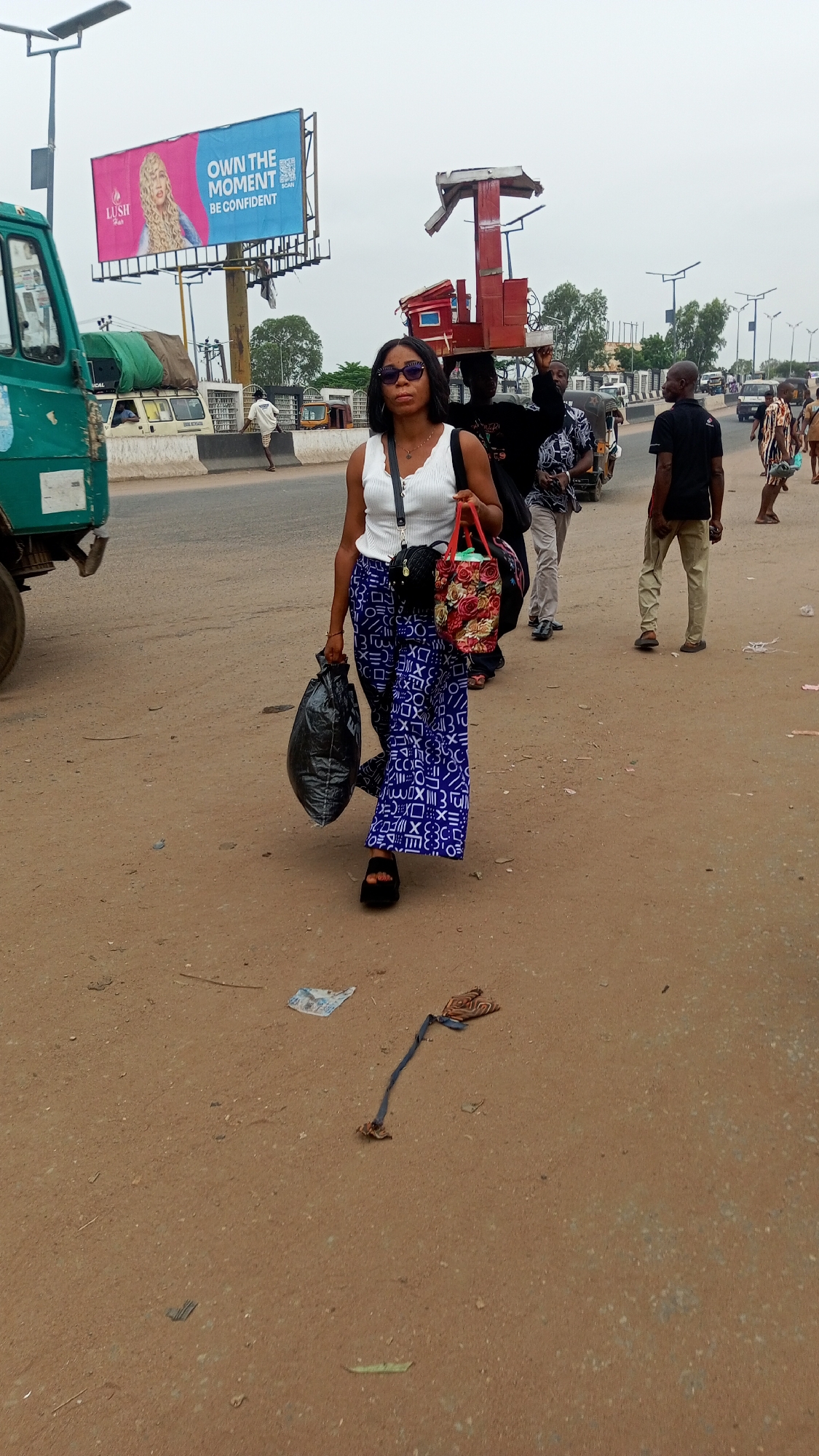 Morning market activity documented in Onitsha, Nigeria