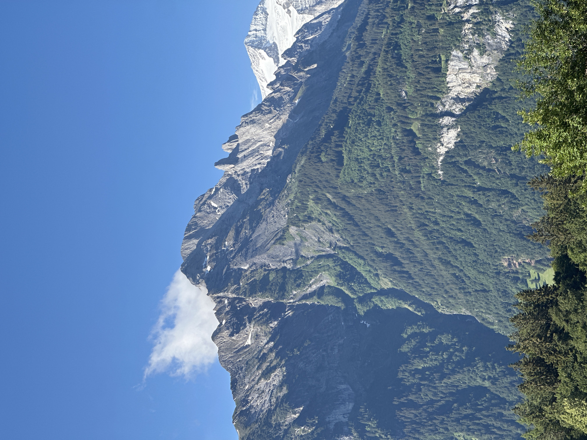 Morning documentation of Swiss Alpine village Hasliberg Reuti captured