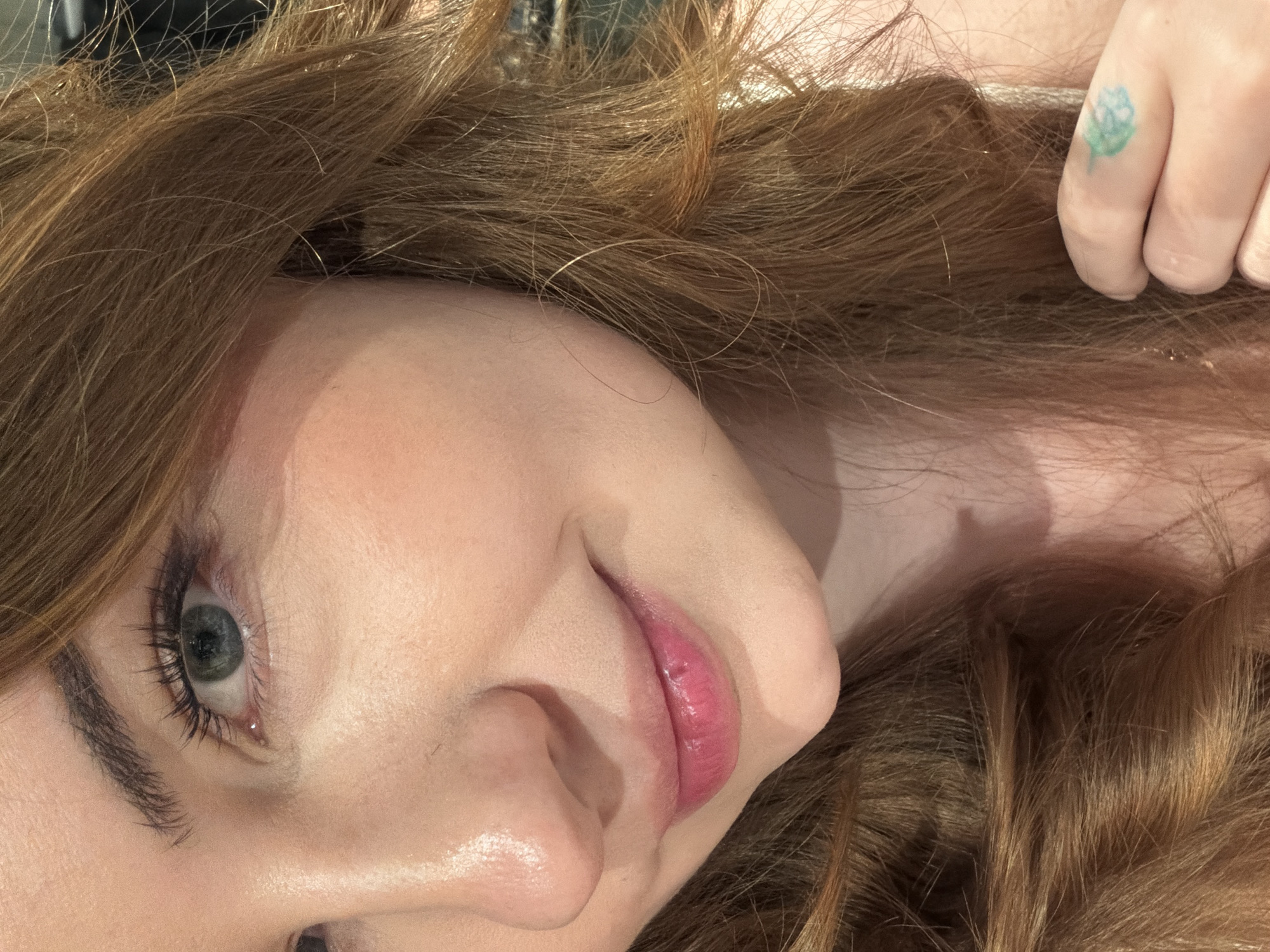 Close-up portrait details shot in Fredrikstad on a summer evening
