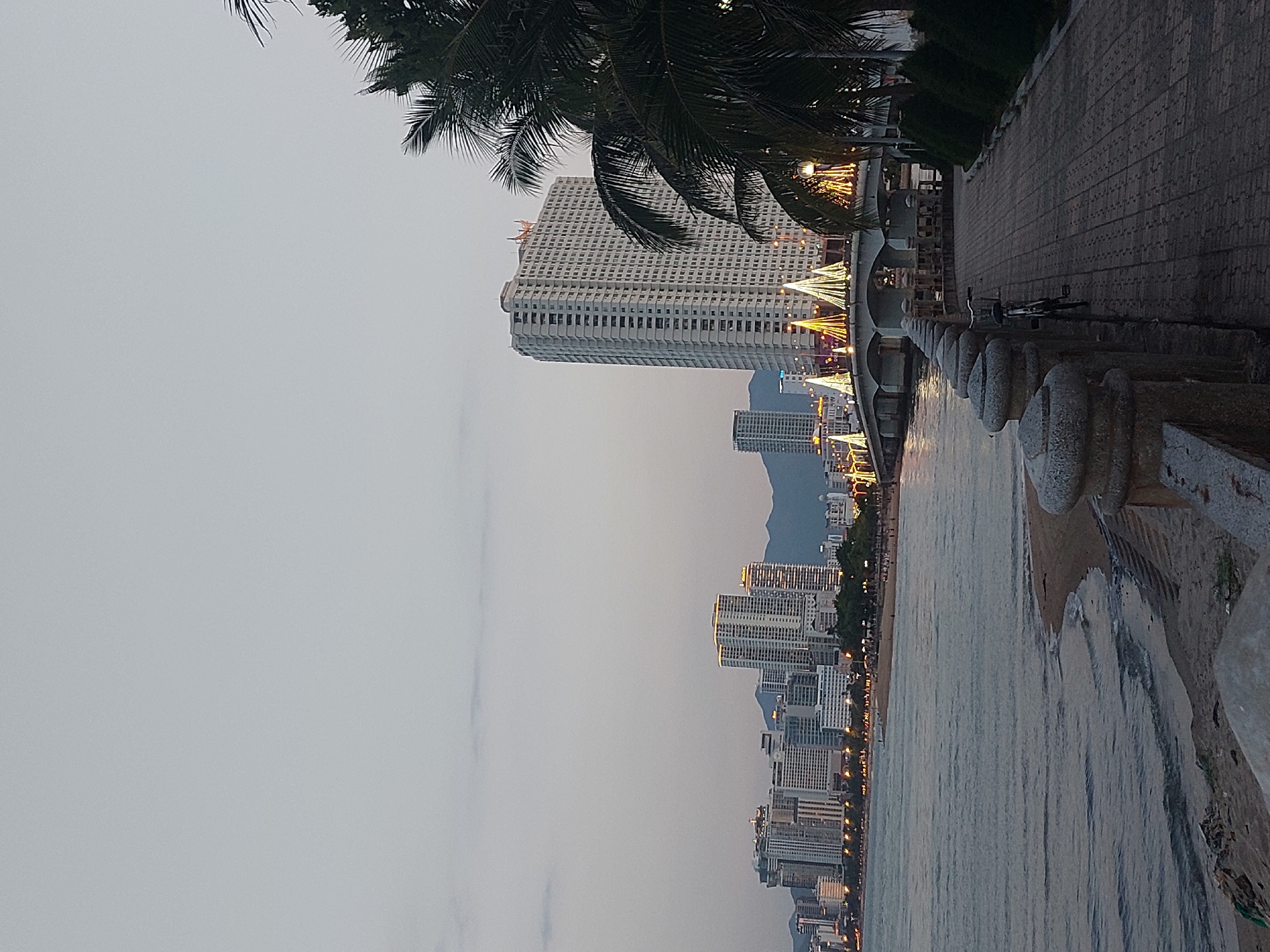 Nha Trang's beachfront promenade: calm scenes, visible pollution
