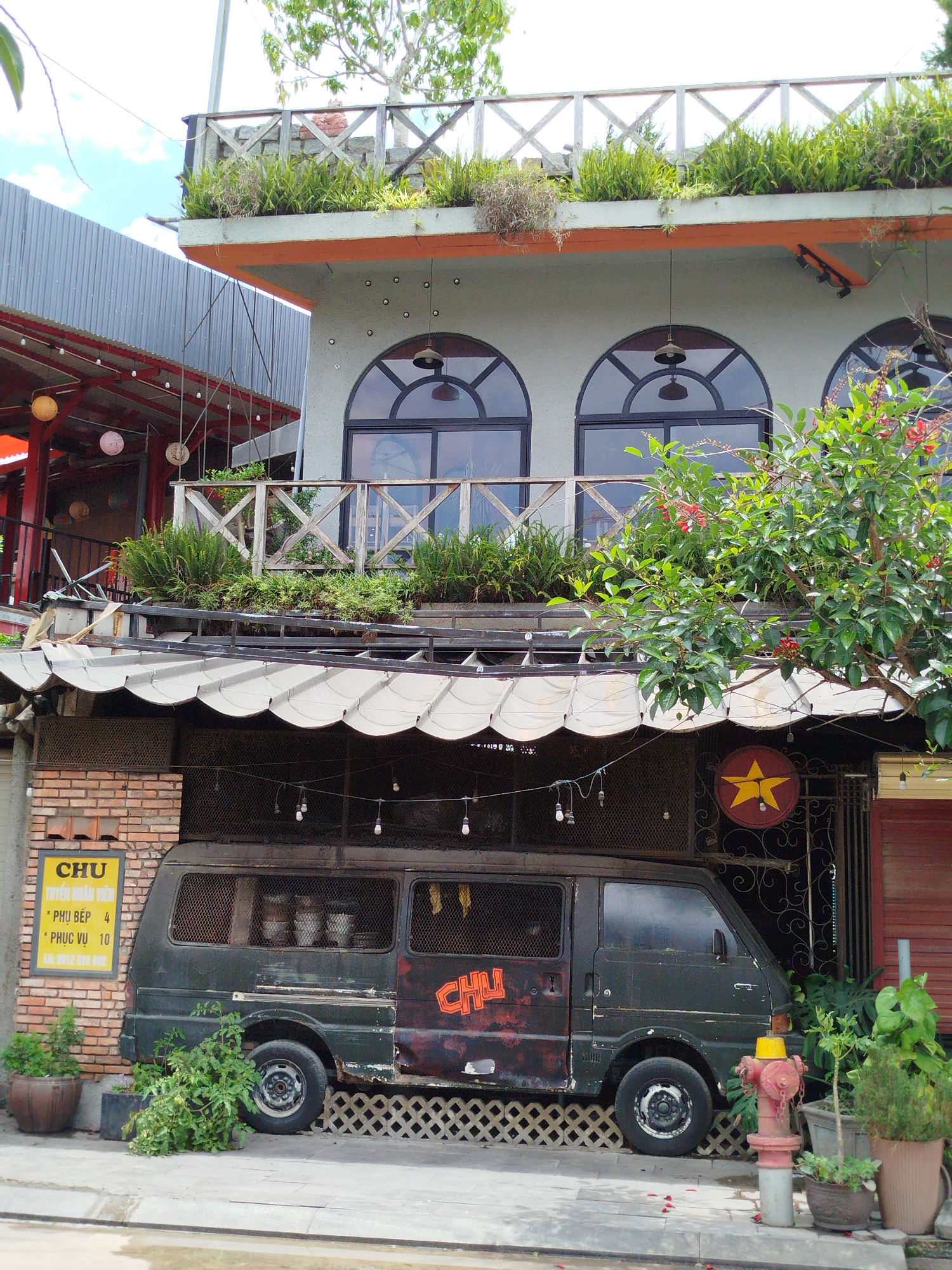 Morning architectural survey captures diverse Da Lat Vietnam streetscapes