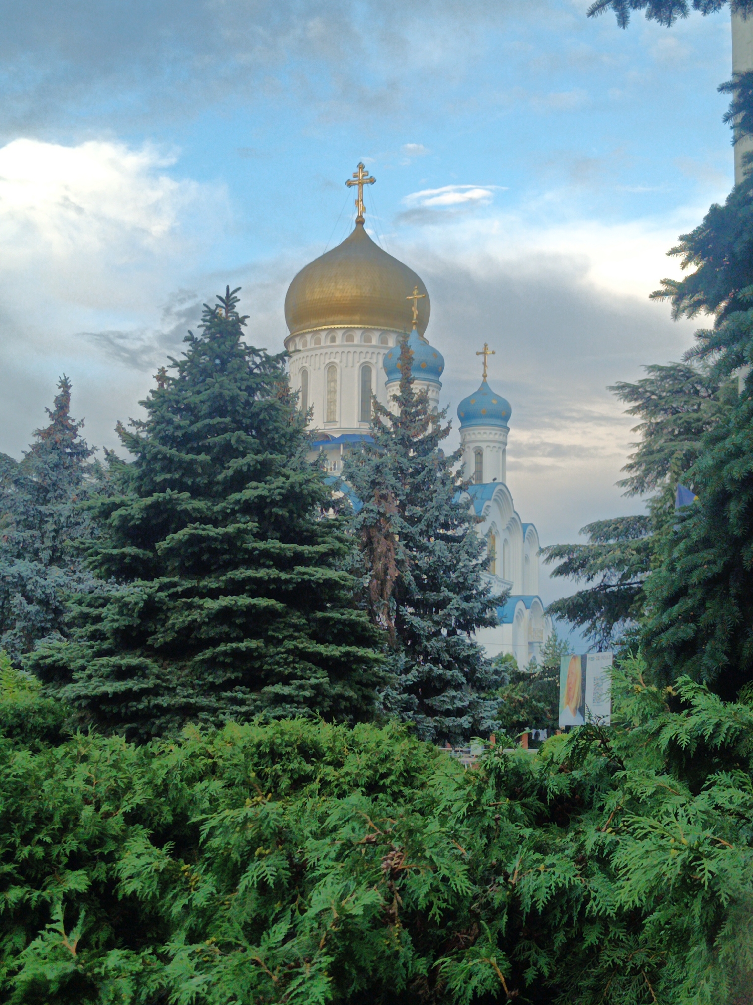Church of the Transfiguration and courtyard greenery, Uzhhorod