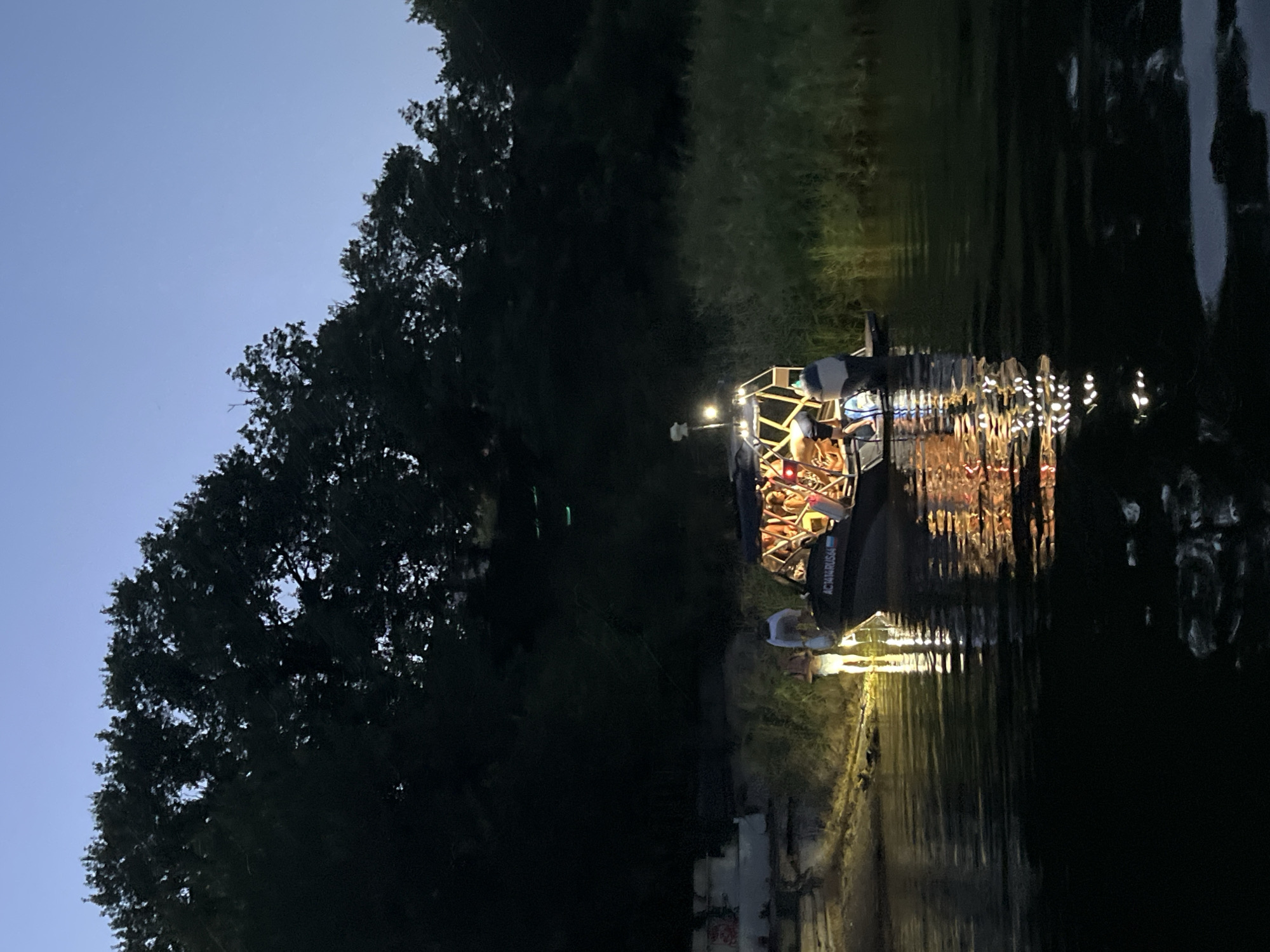 Evening boat outing on the Volga River near Saratov
