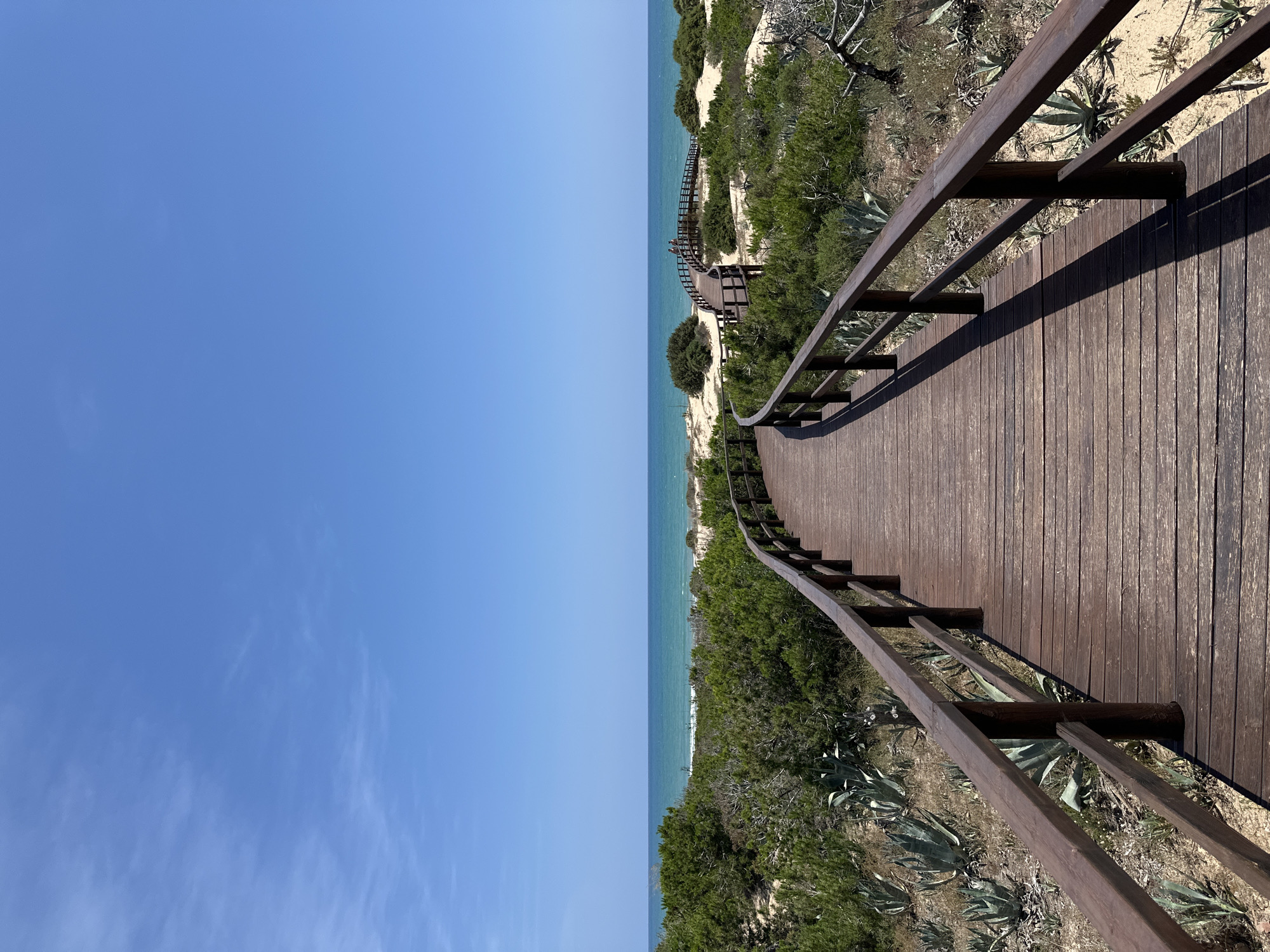 Coastal boardwalk and beach documented in Guardamar del Segura