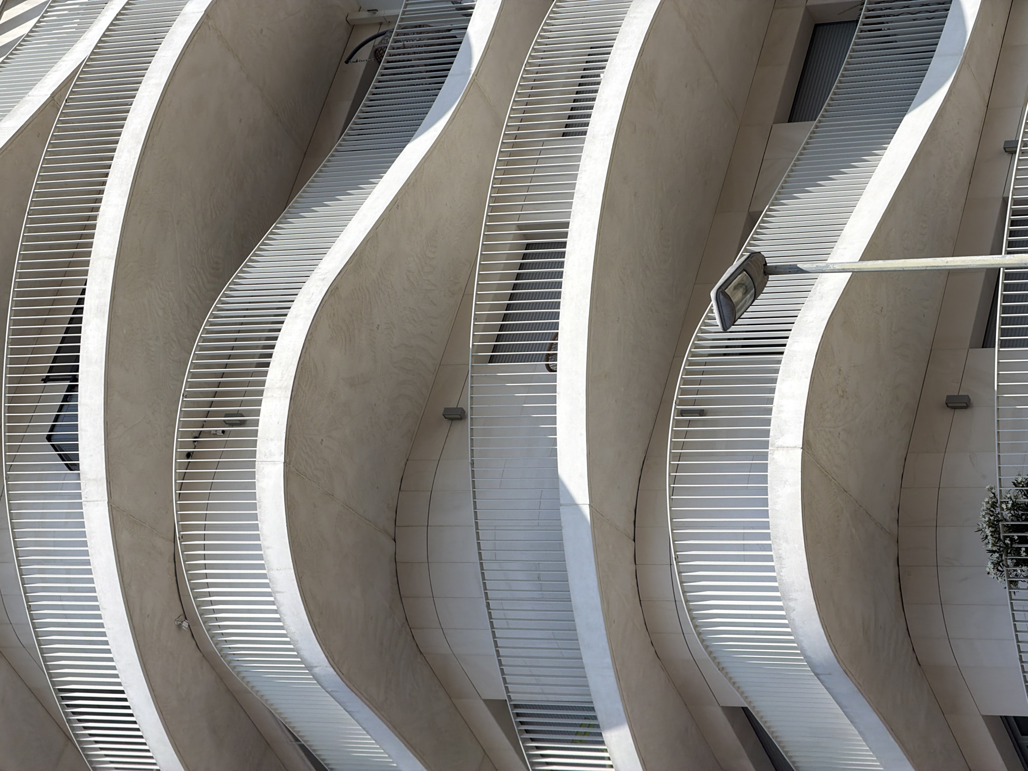 Modern architecture tour through Courbevoie on a sunny morning