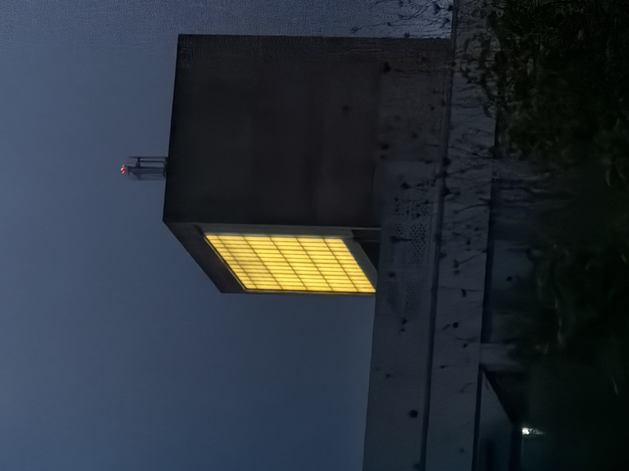 Modern concrete structure observed in Leudelange, Luxembourg