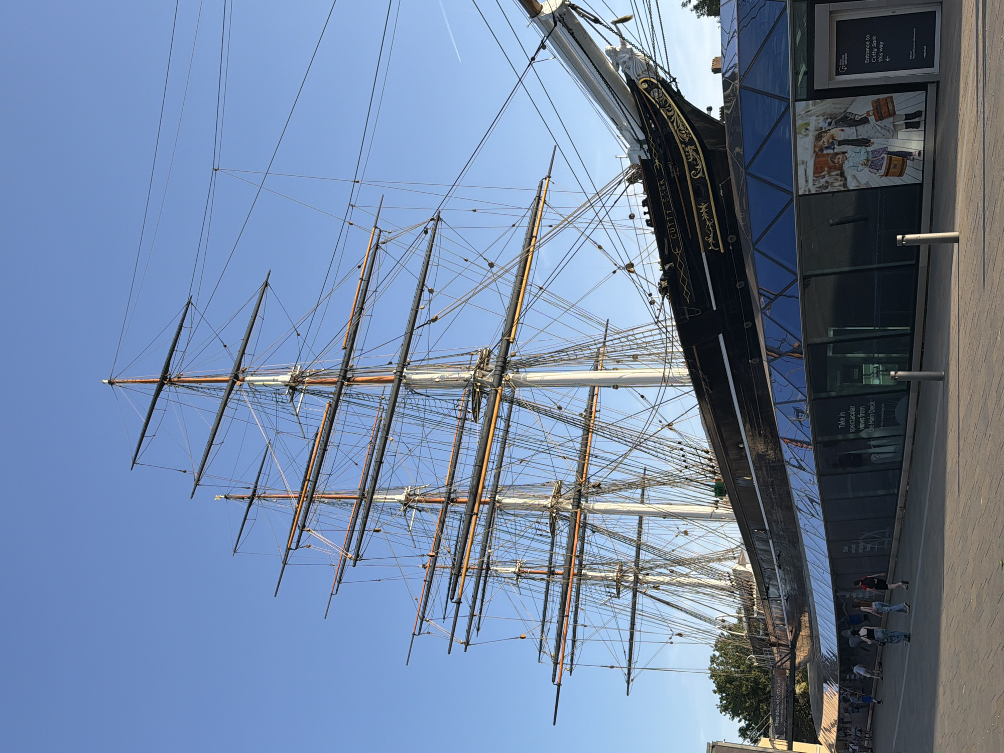 Visitor documents historic Cutty Sark ship in Greenwich