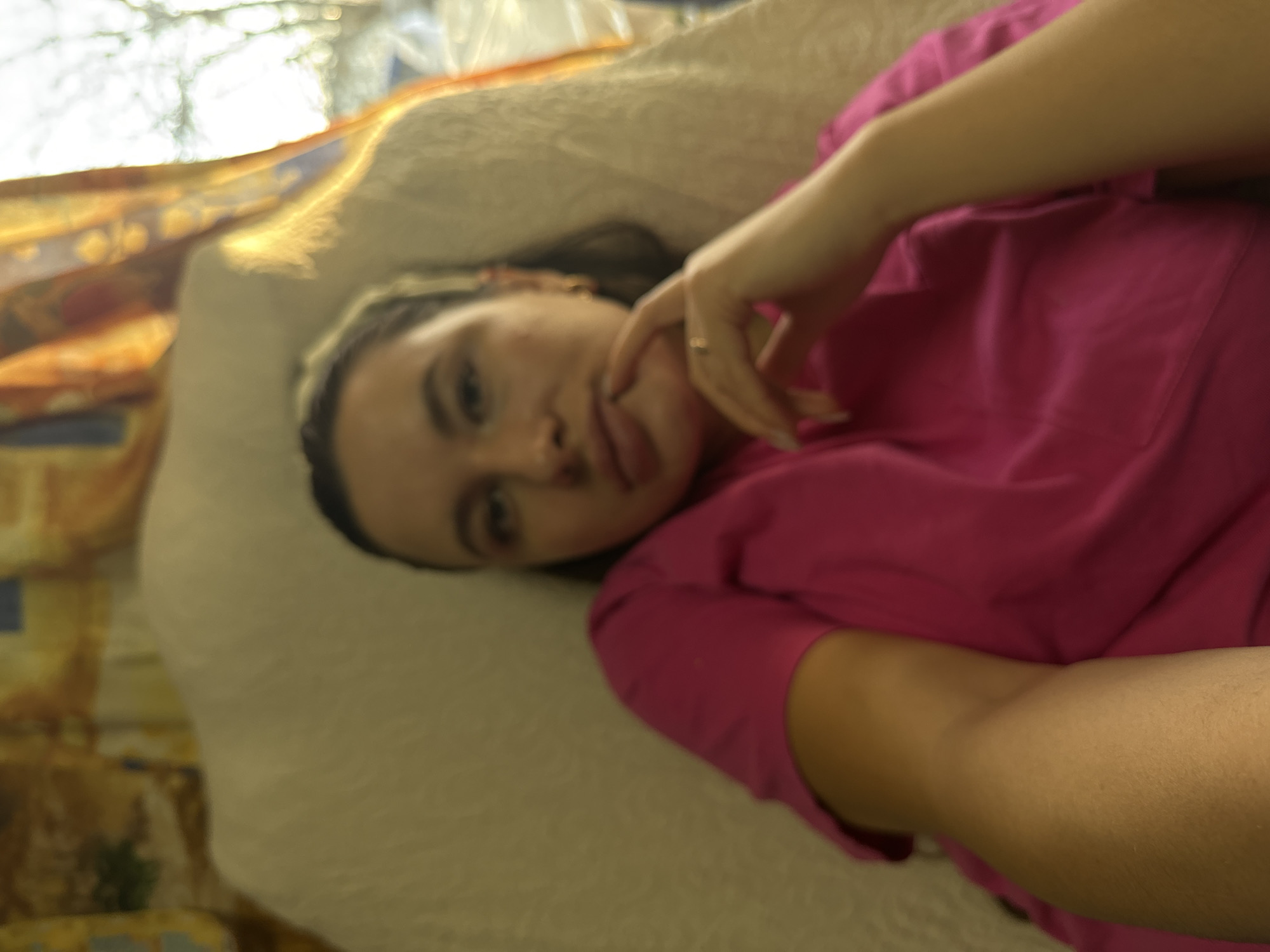 Woman and child captured in domestic moments in Russia