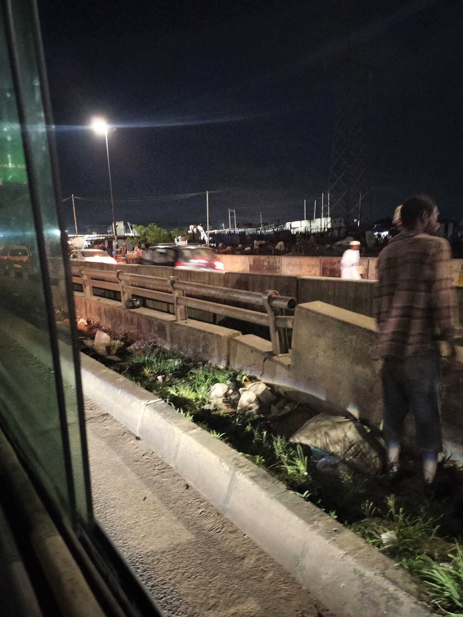 Nighttime traffic documented in Owode-Elede, Nigeria