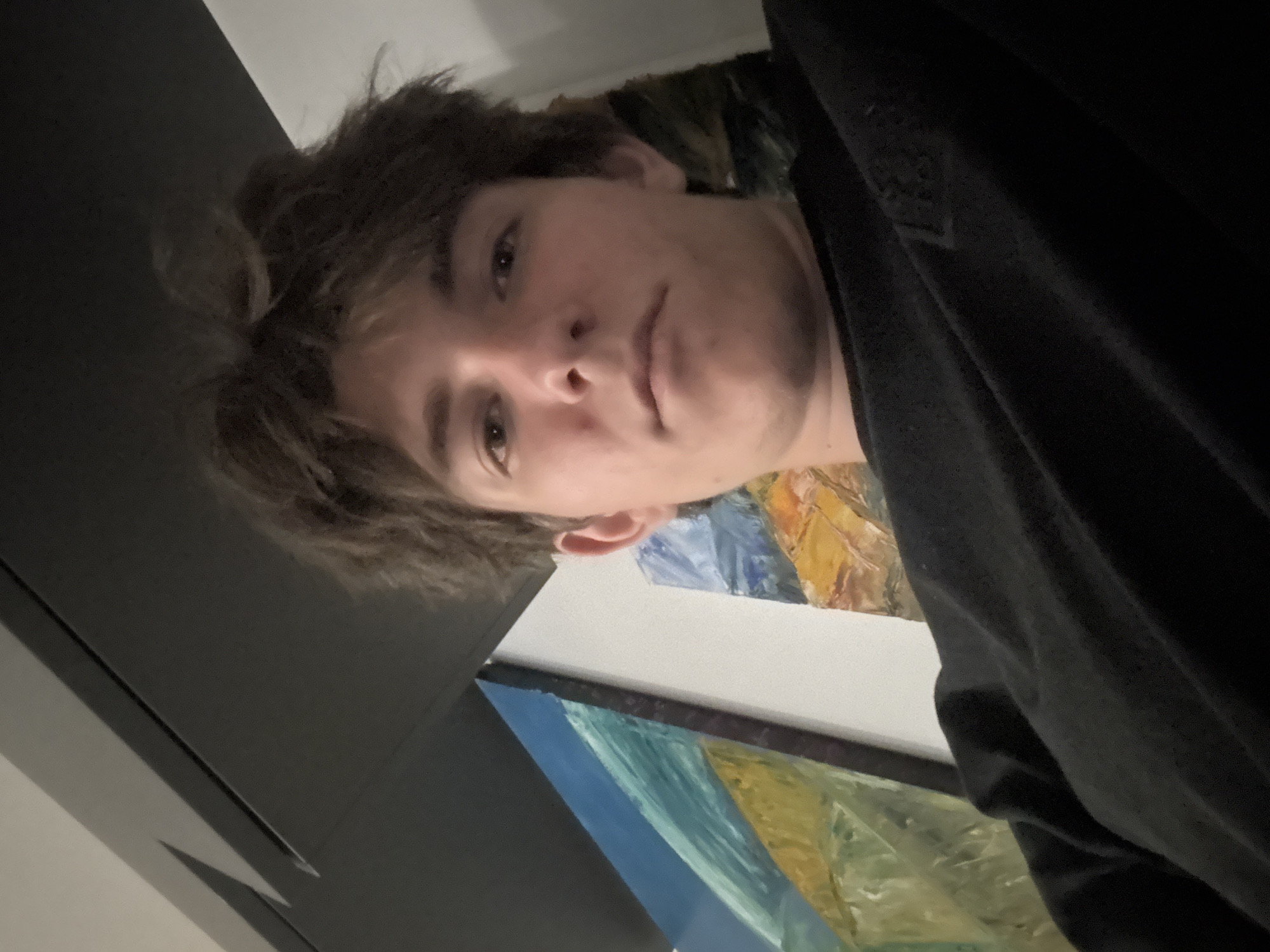 Quiet evening in, scrolling and selfies in Cupra Marittima