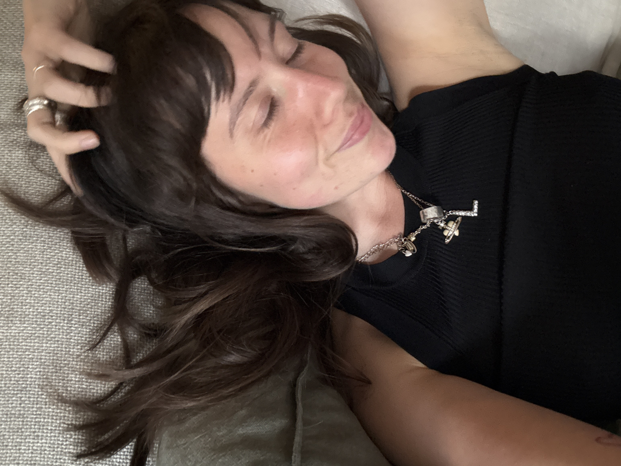 Person rests comfortably indoors in London