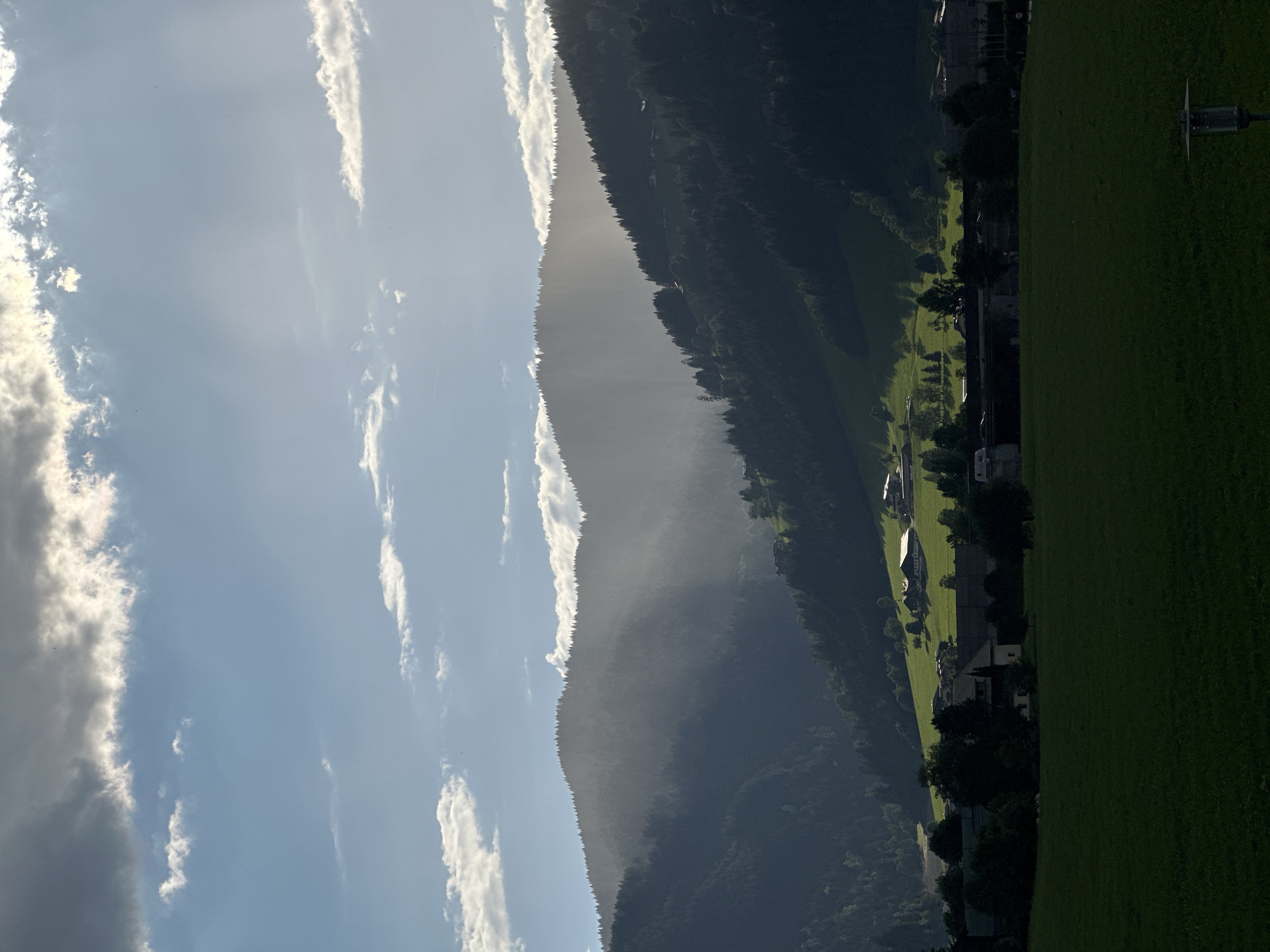 Dramatic alpine afternoon at an Austrian mountain resort