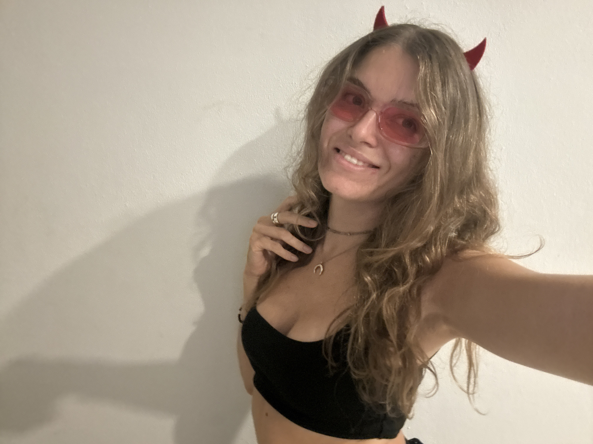 Woman in devil costume and wildlife spotted in Thailand