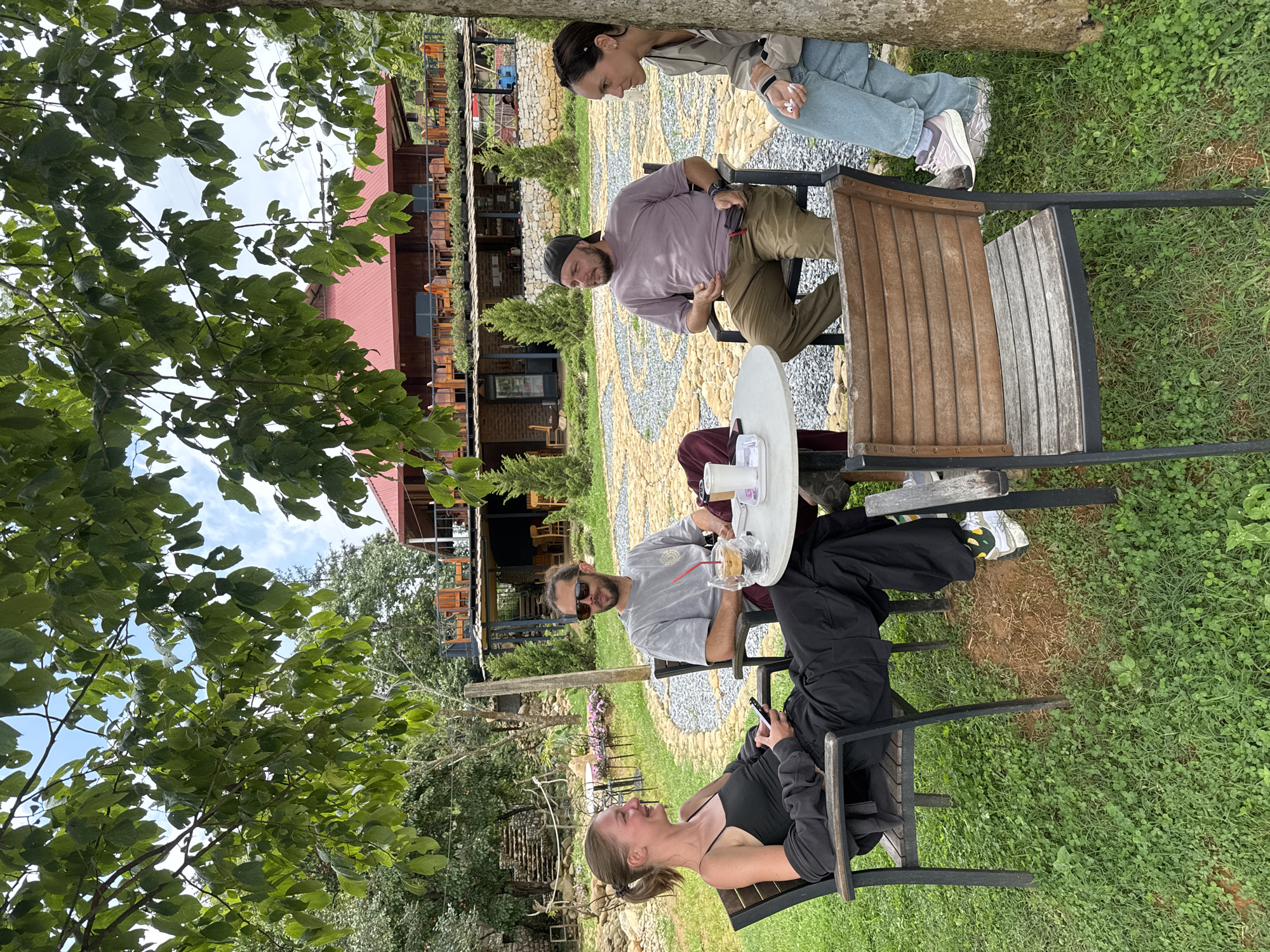 Tourists explore stone ruins and cafes in Sa Pa Ward