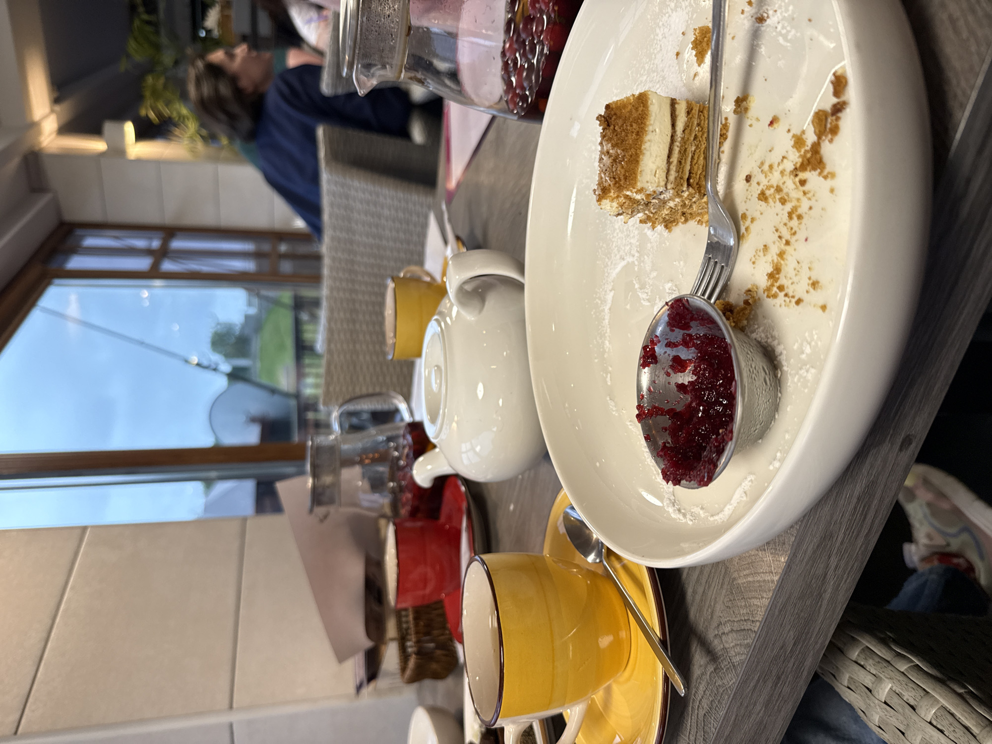 Evening dining and socializing at a Veliky Novgorod restaurant