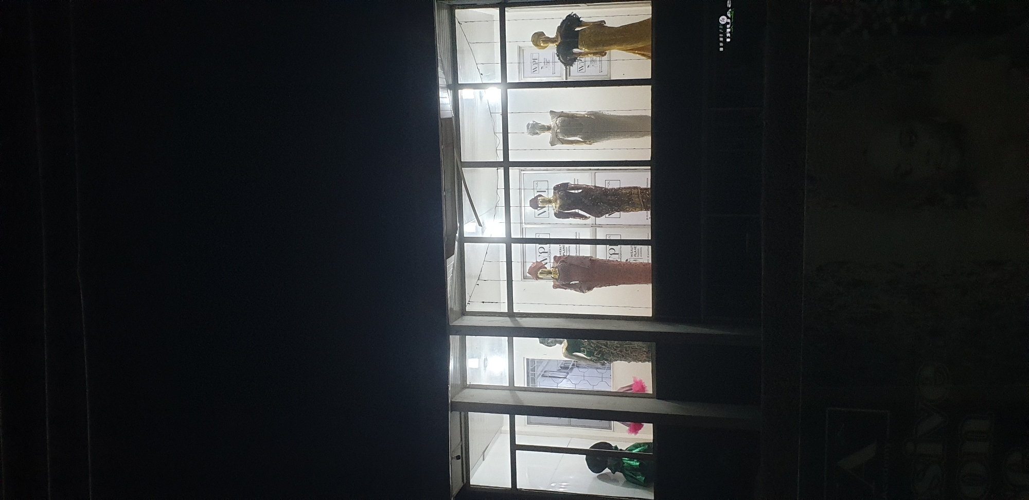 Nighttime commercial district documentation captured in Narayi, Nigeria