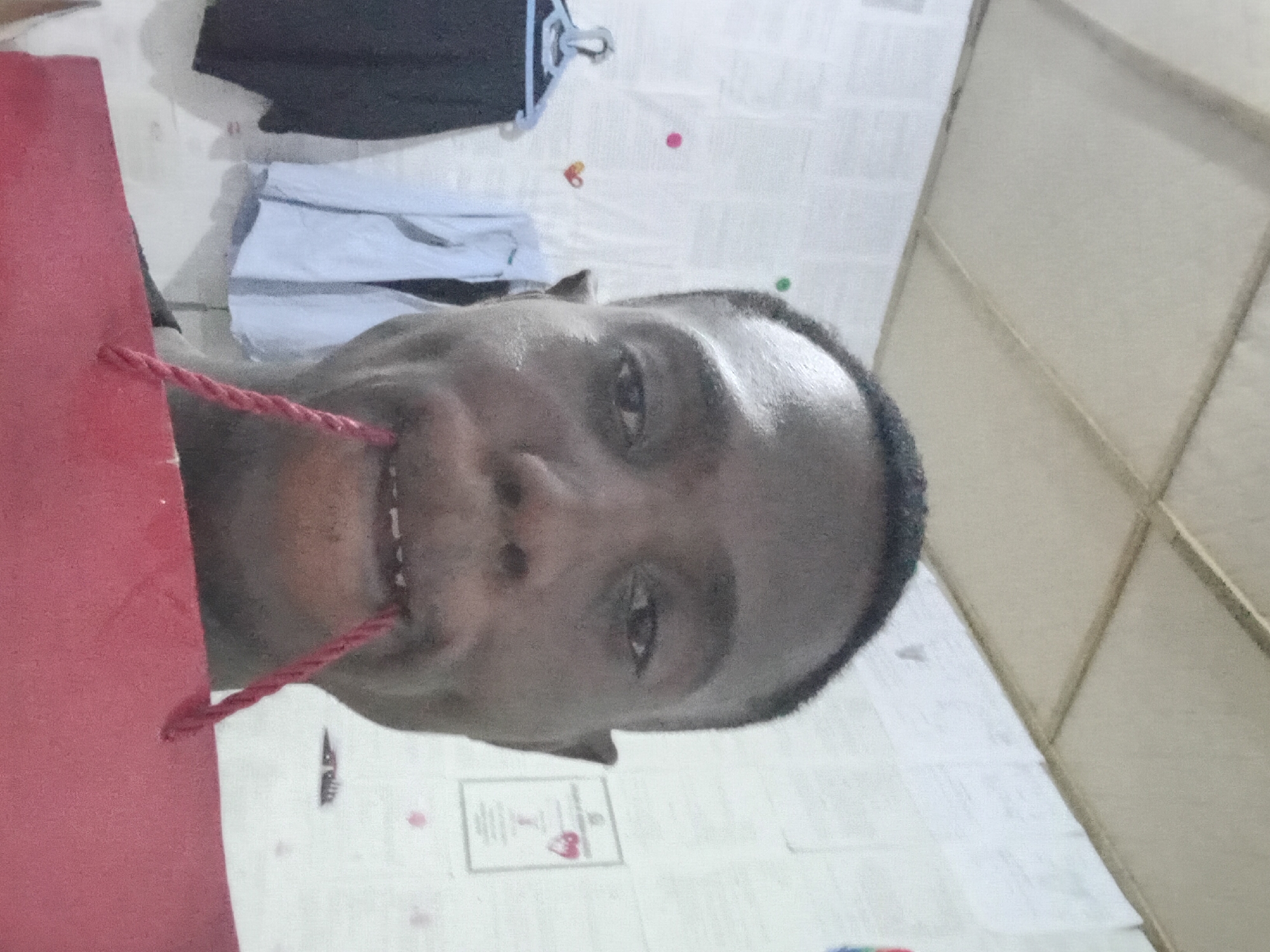 Person documents casual evening activities in Akwete home