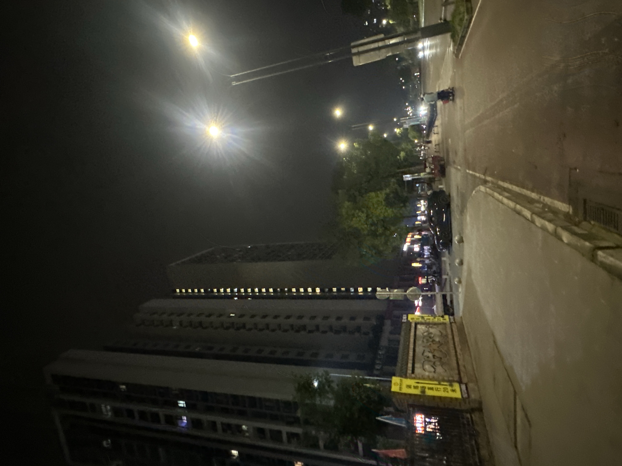 Nighttime street activity documented in Chongqing High-tech Zone