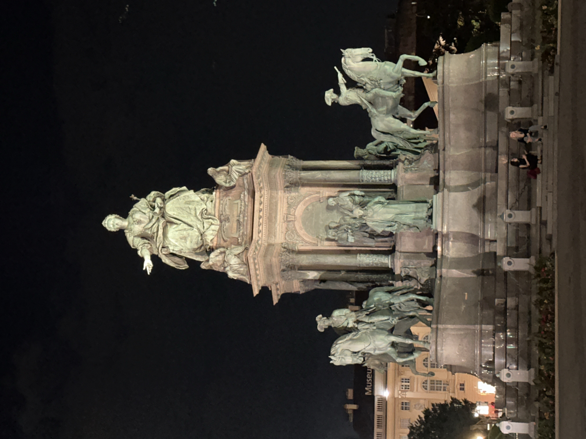 Vienna's imperial landmarks glowing on a summer night