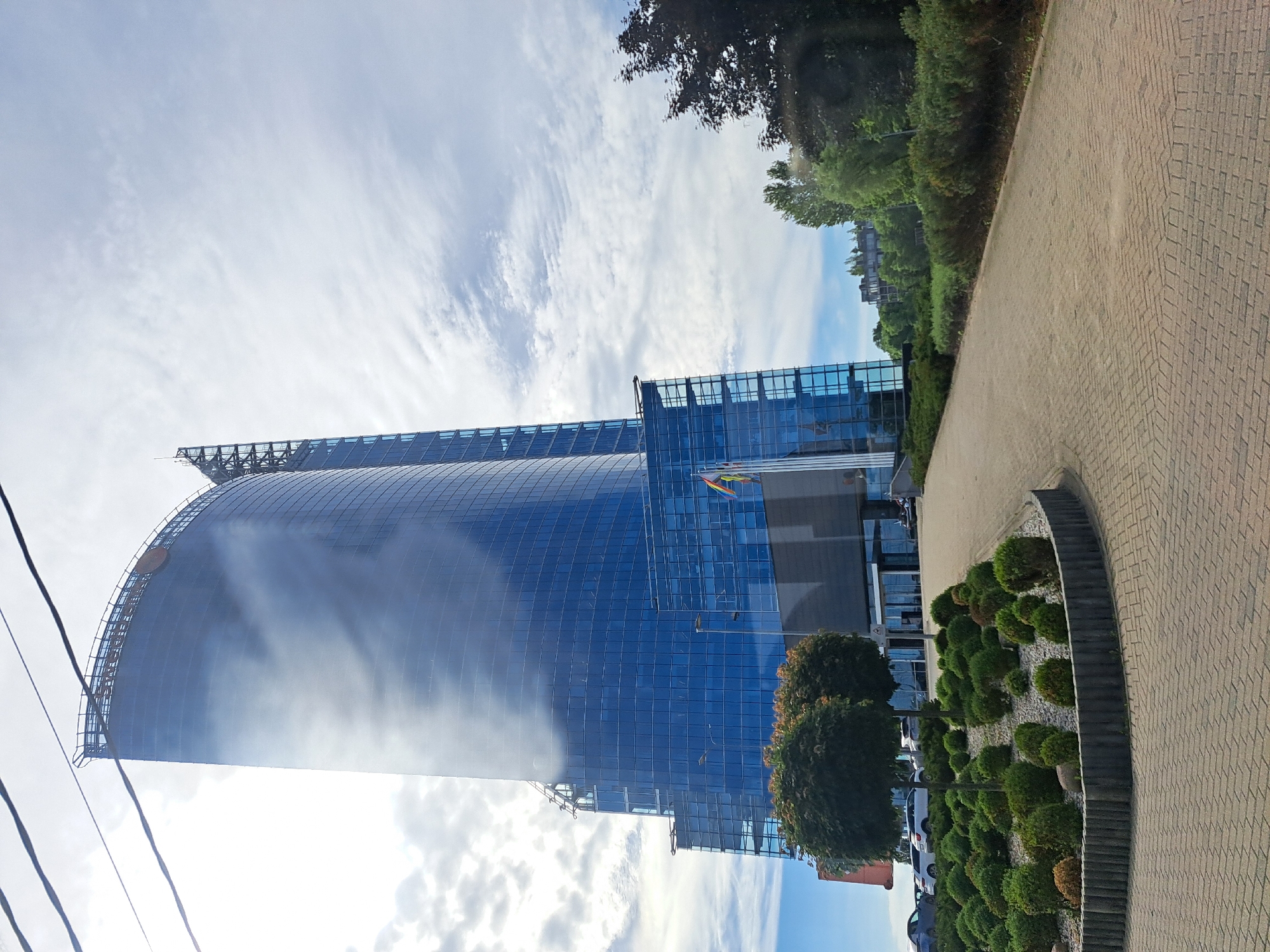 Bridge views and glass towers along the Daugava in Riga