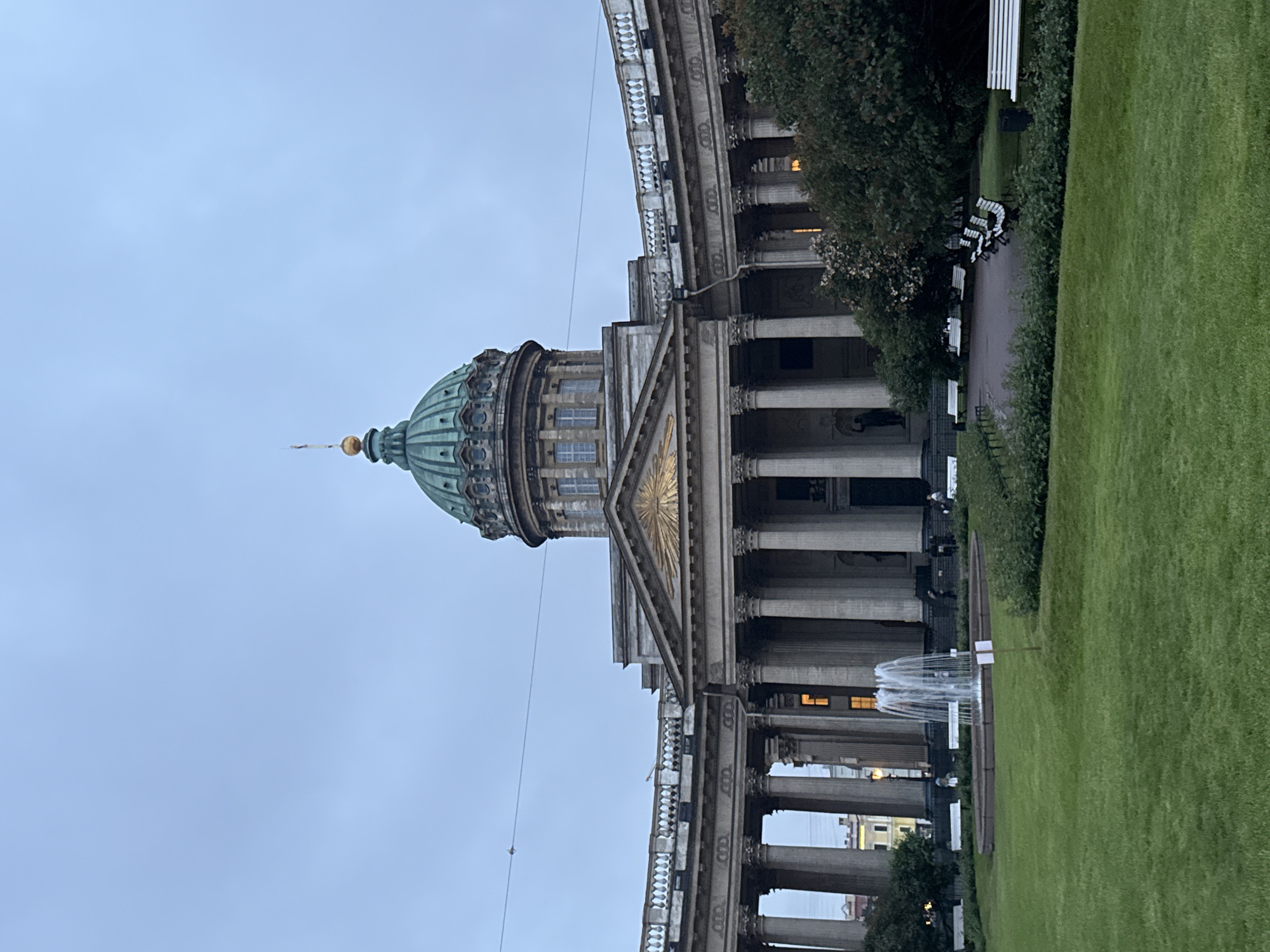 Evening views of Kazan Cathedral in Saint Petersburg