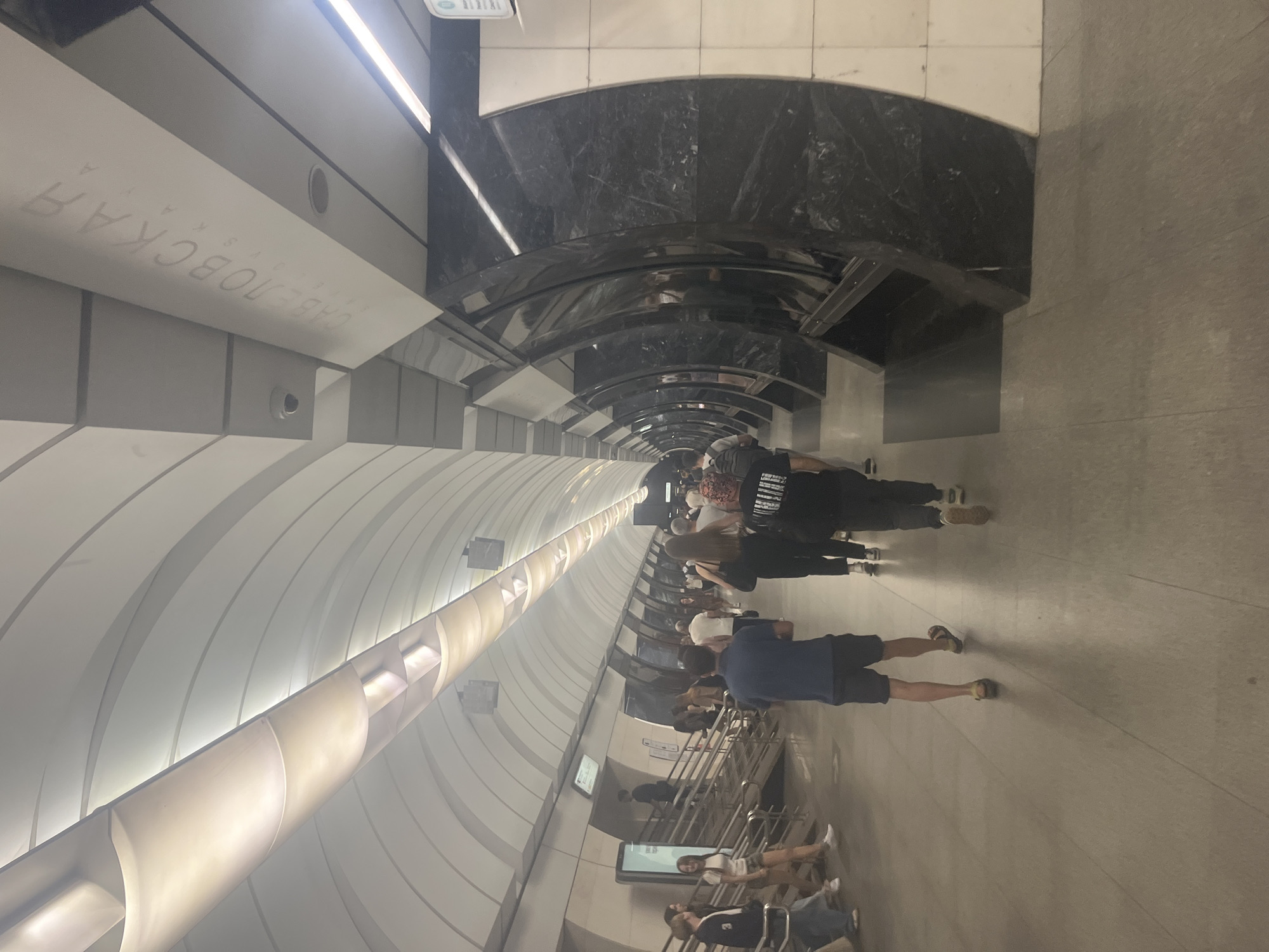 Commuter documents evening Moscow metro journey across multiple stations