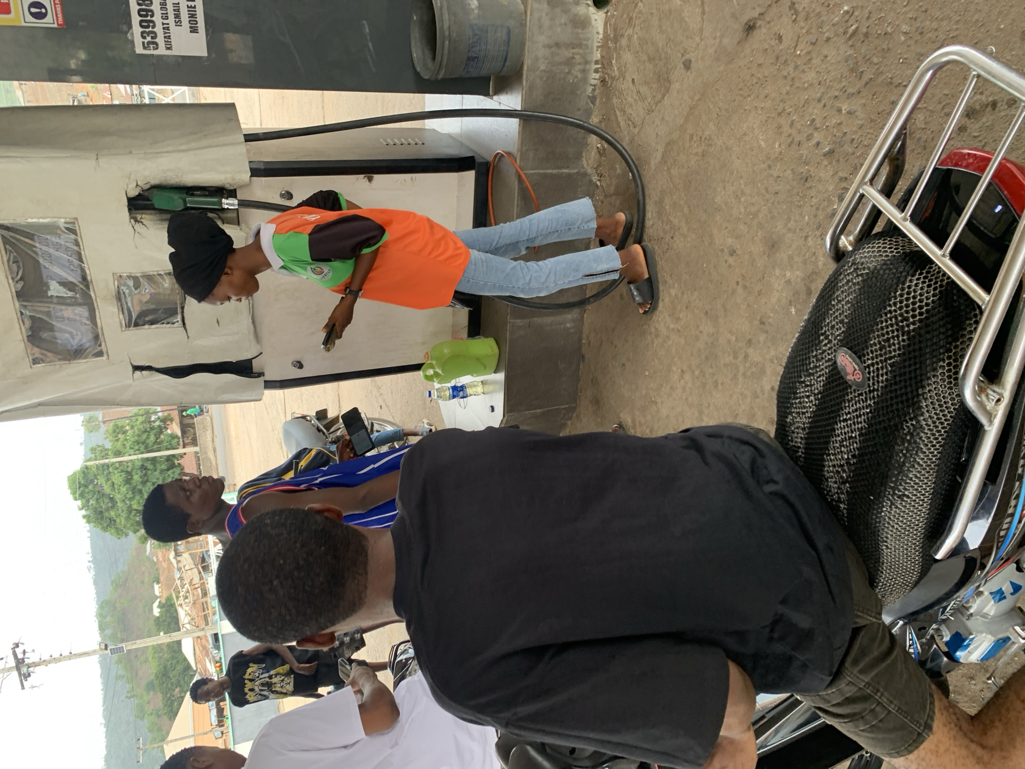 Routine fuel station activity documented in Lokoja, Nigeria