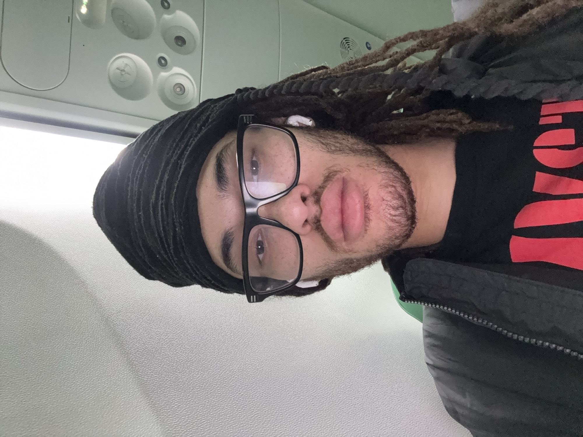Person with dreadlocks photographed in Paray-Vieille-Poste early morning