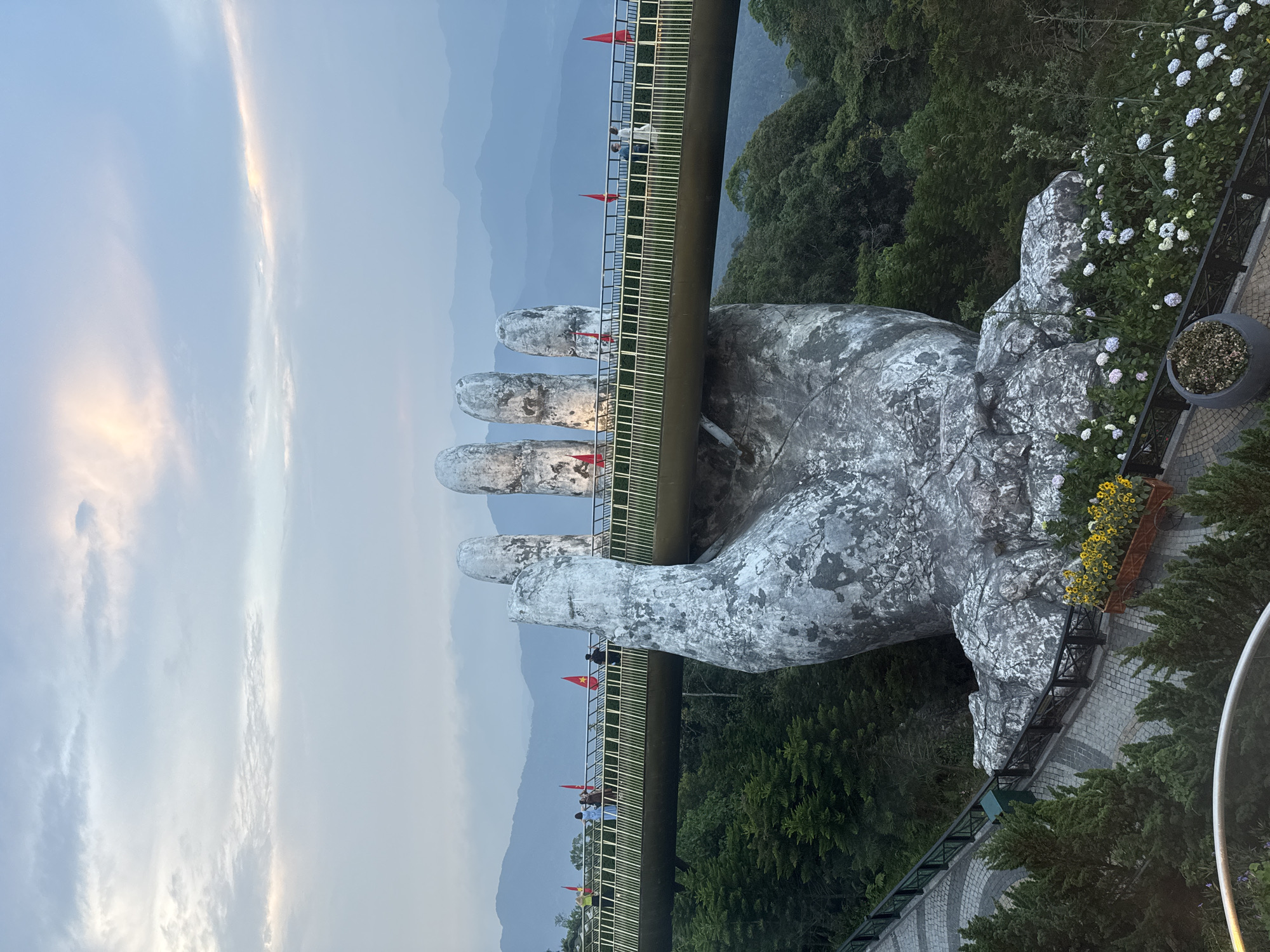 Tourists document iconic Golden Bridge at Ba Na Hills
