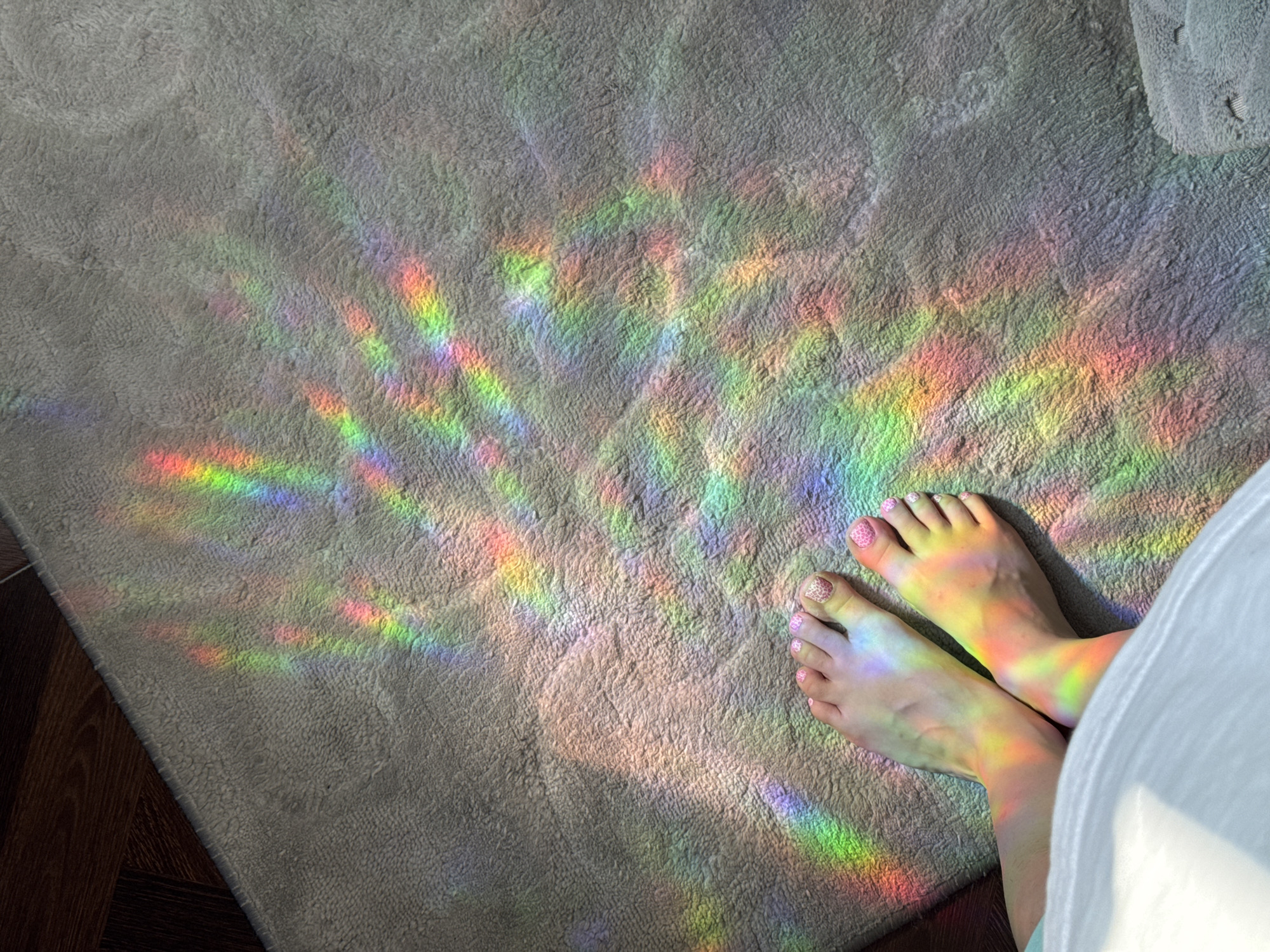 Lazy afternoon captured in rainbow-lit Sochi apartment moments