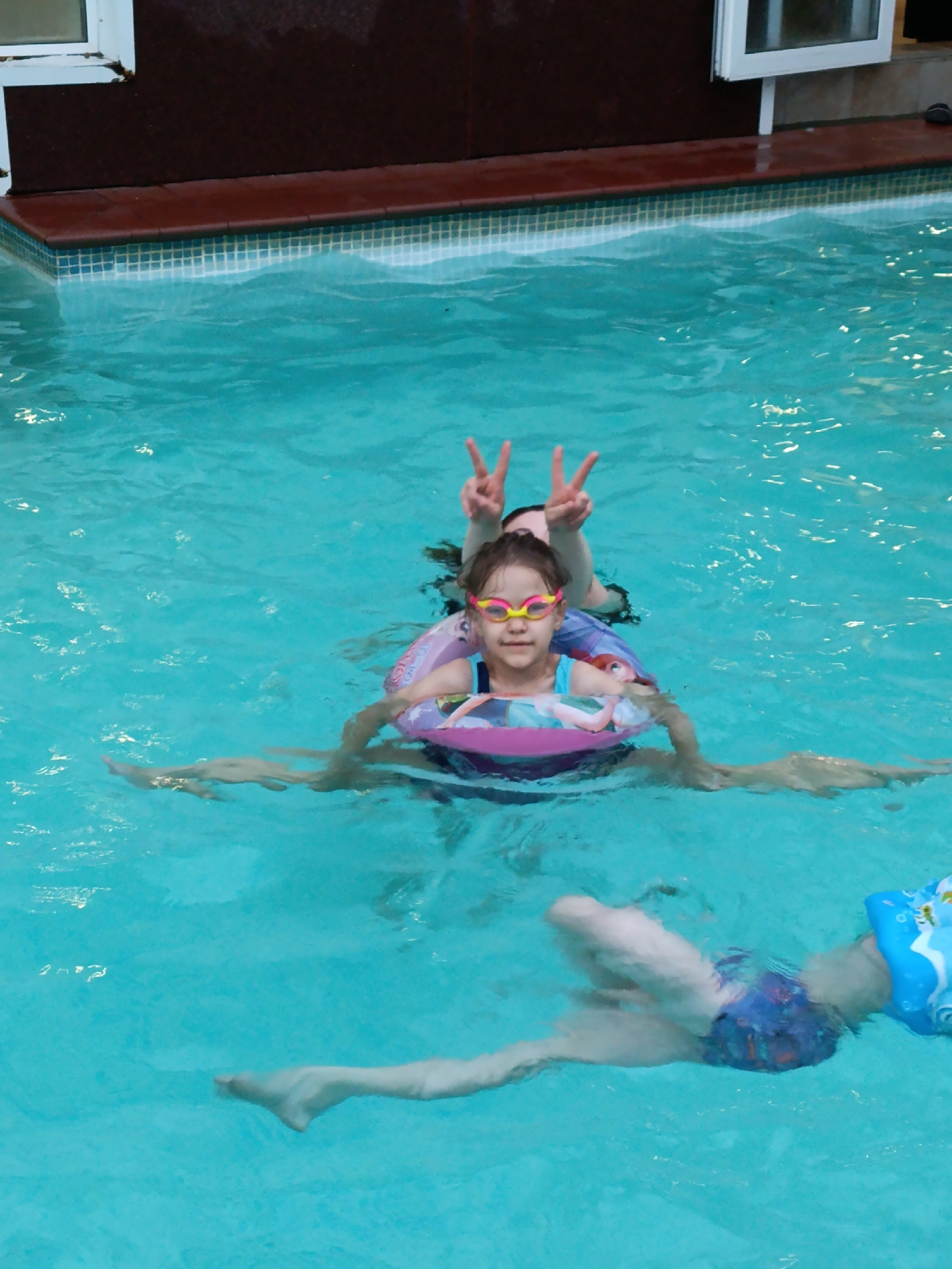 Swimming activities observed at indoor pool facility in Chaikovsky
