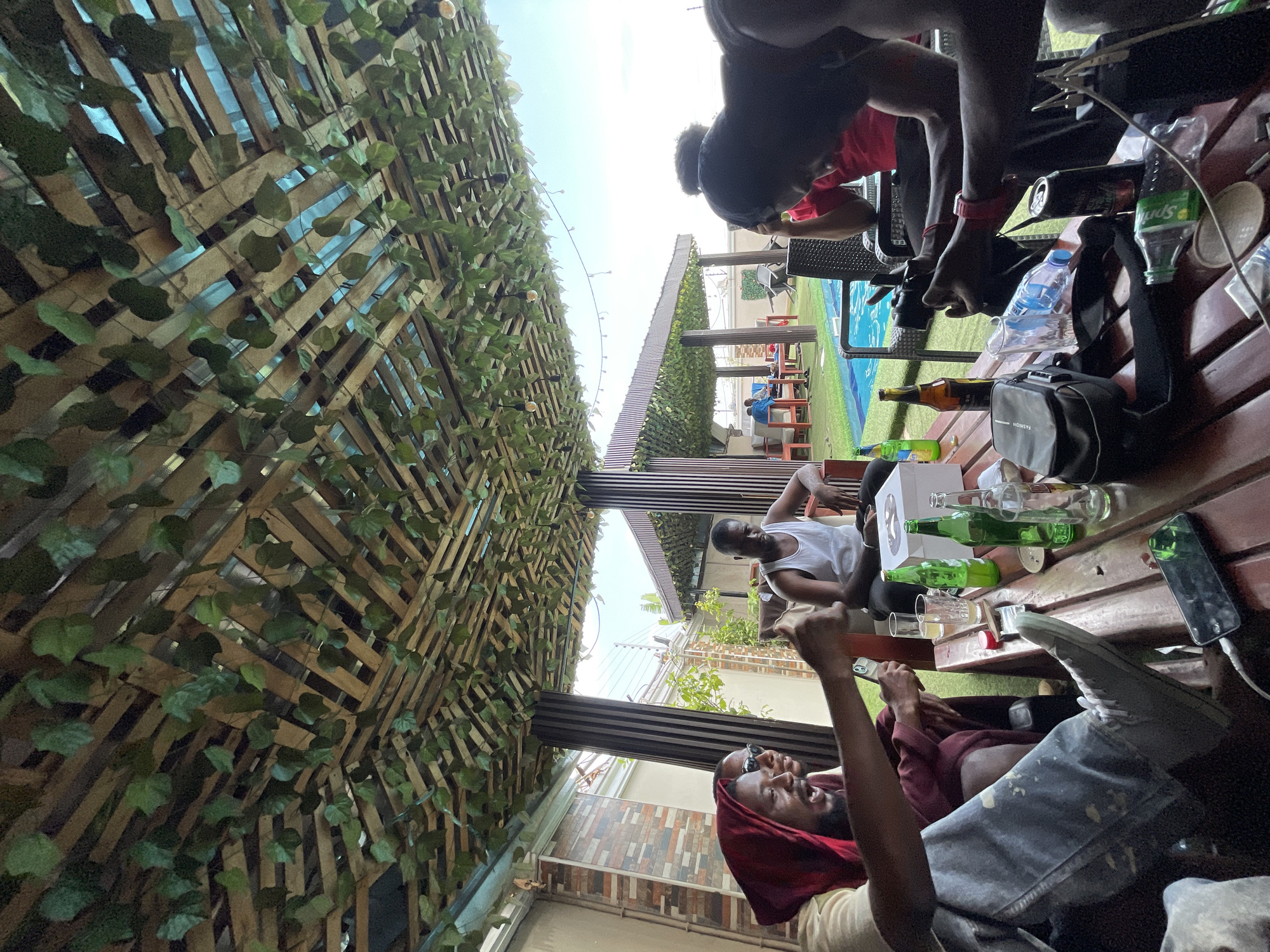 Casual poolside gathering documented in Abuja, Nigeria