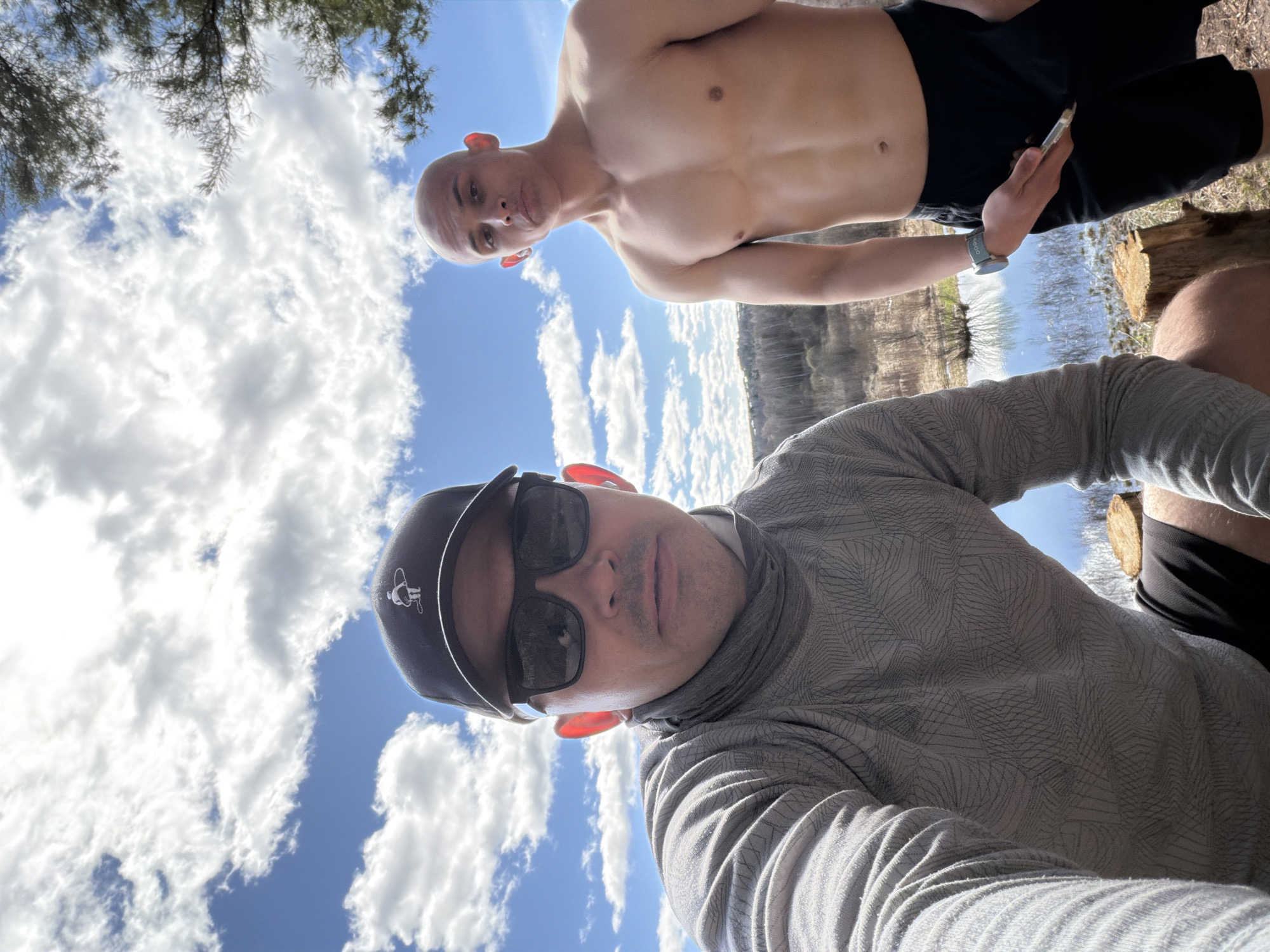 Two men photographed in Izhevsk, Russia
