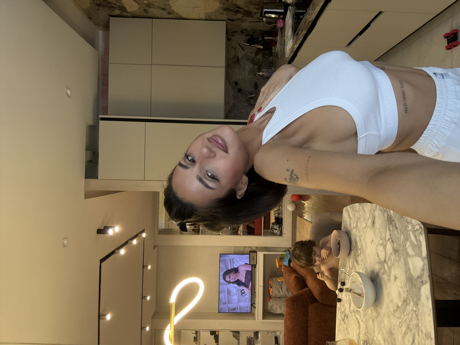 Woman documents hair salon visit in Khimki, Russia