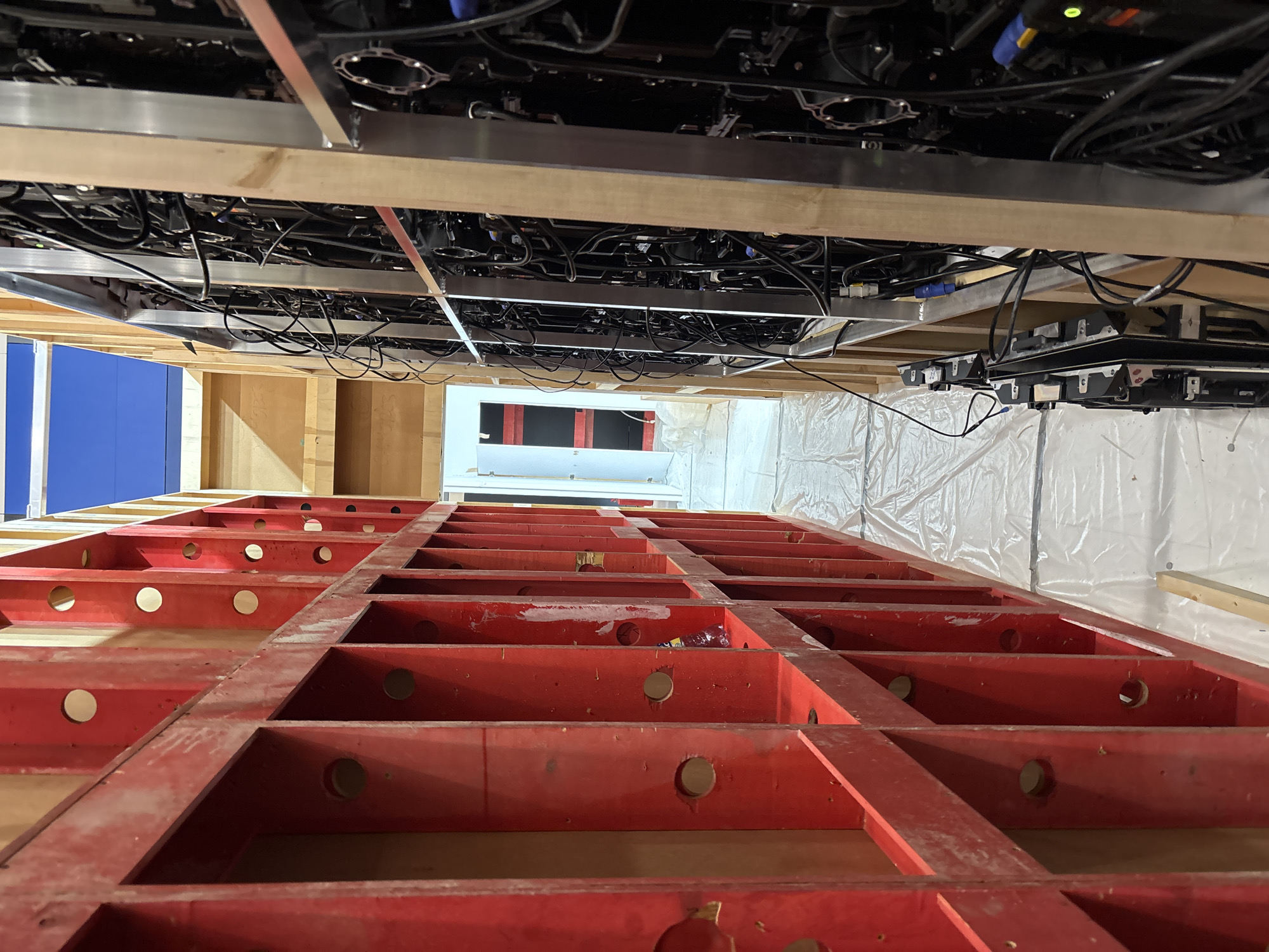 Construction work documented in Shushary, Russia interior space