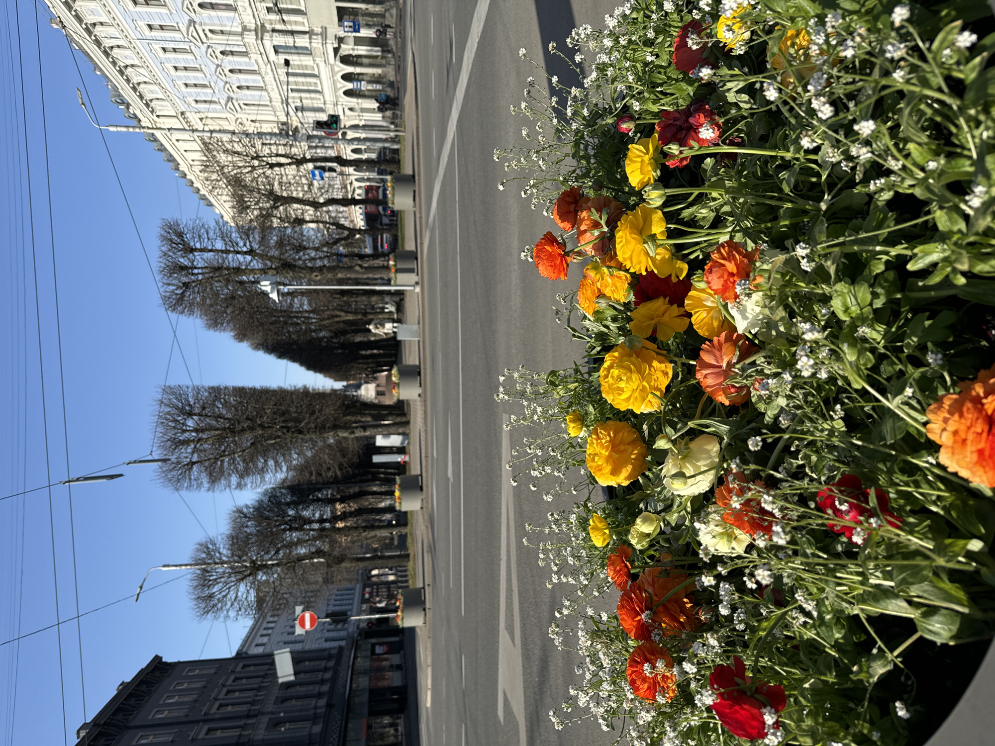 Morning scenes captured around Latvian National Opera in Riga