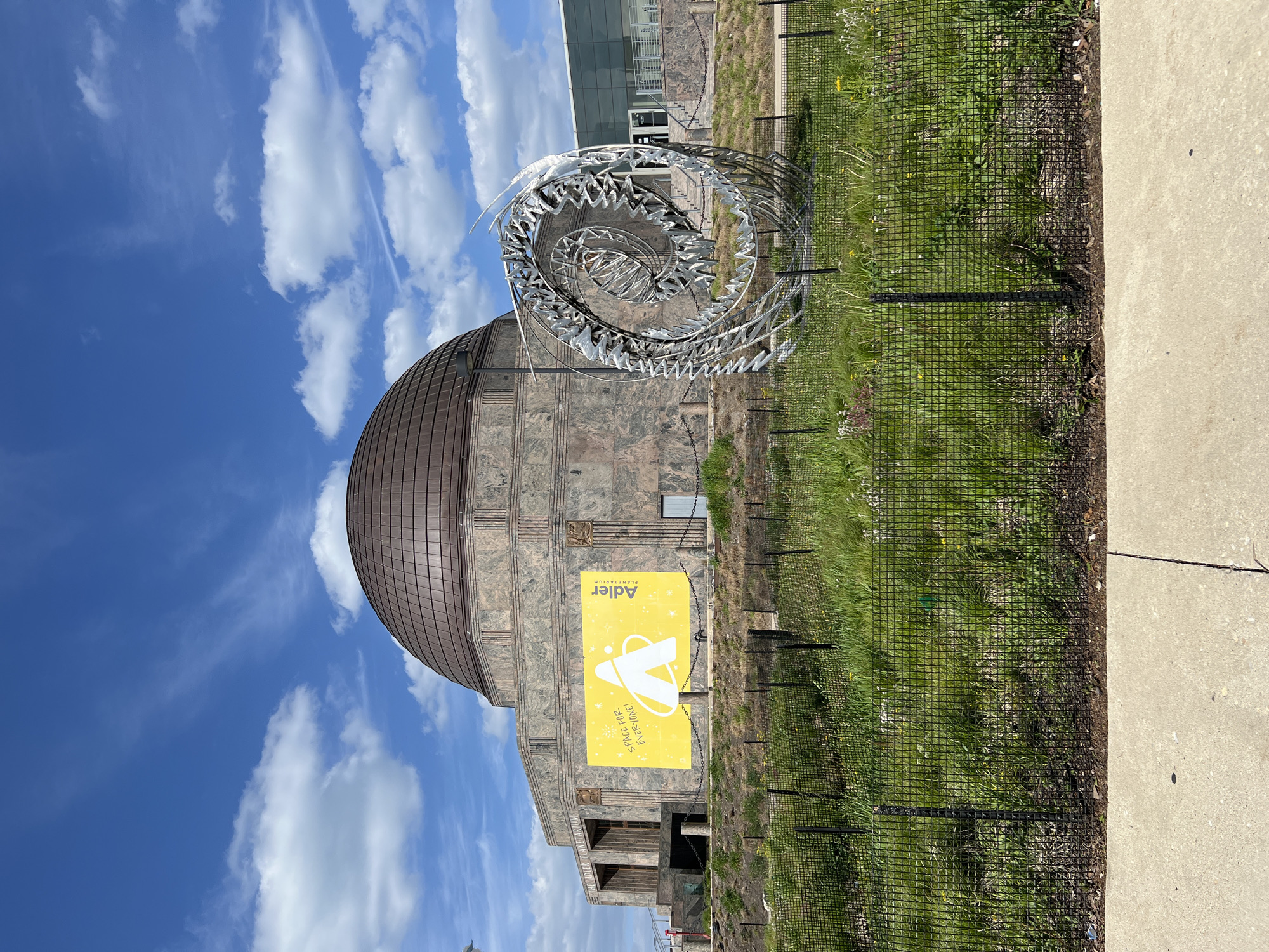 Evening visit to Adler Planetarium captures exterior and NASA exhibits