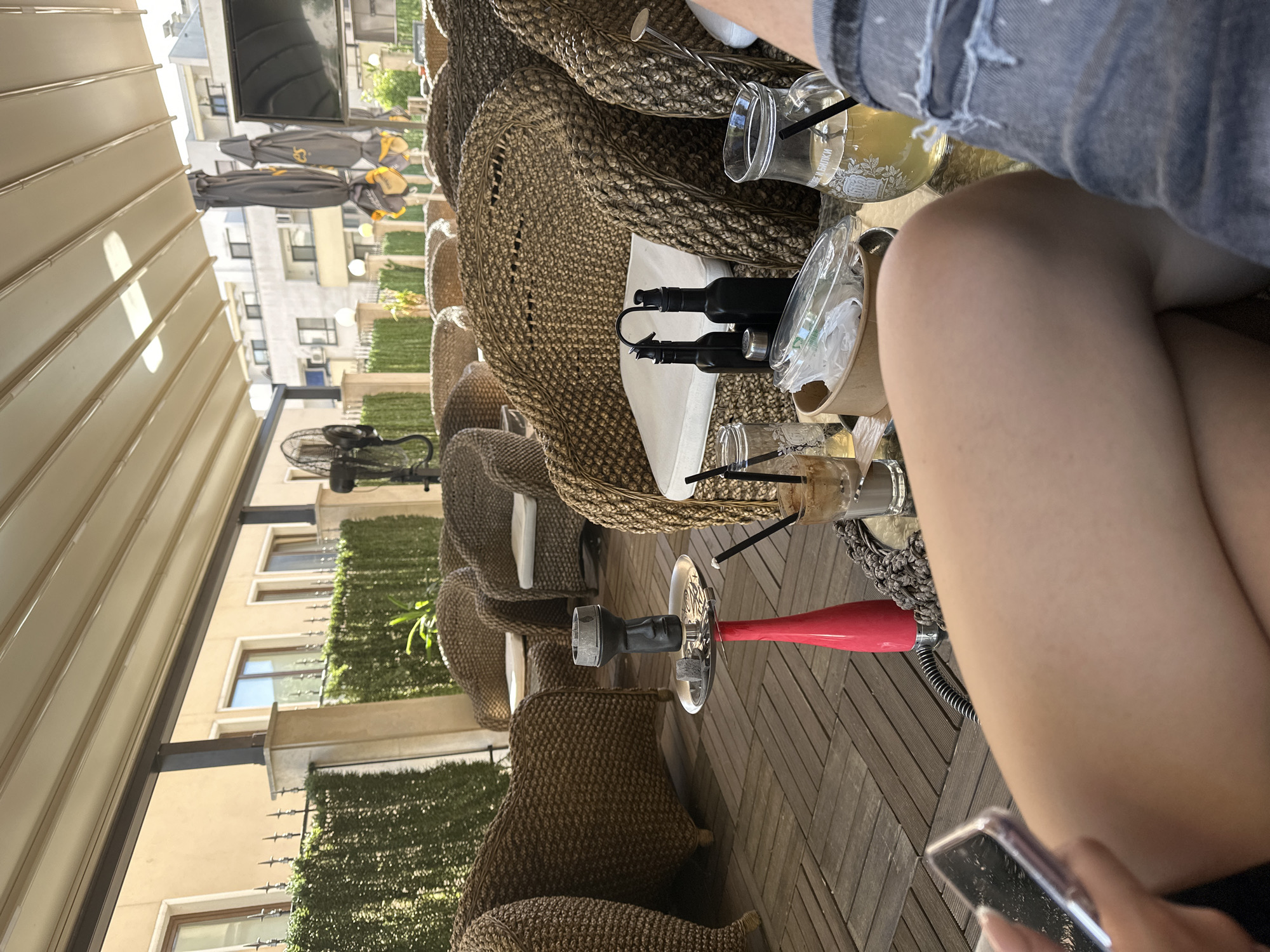 Afternoon café terrace time in Sofia, with art in hand