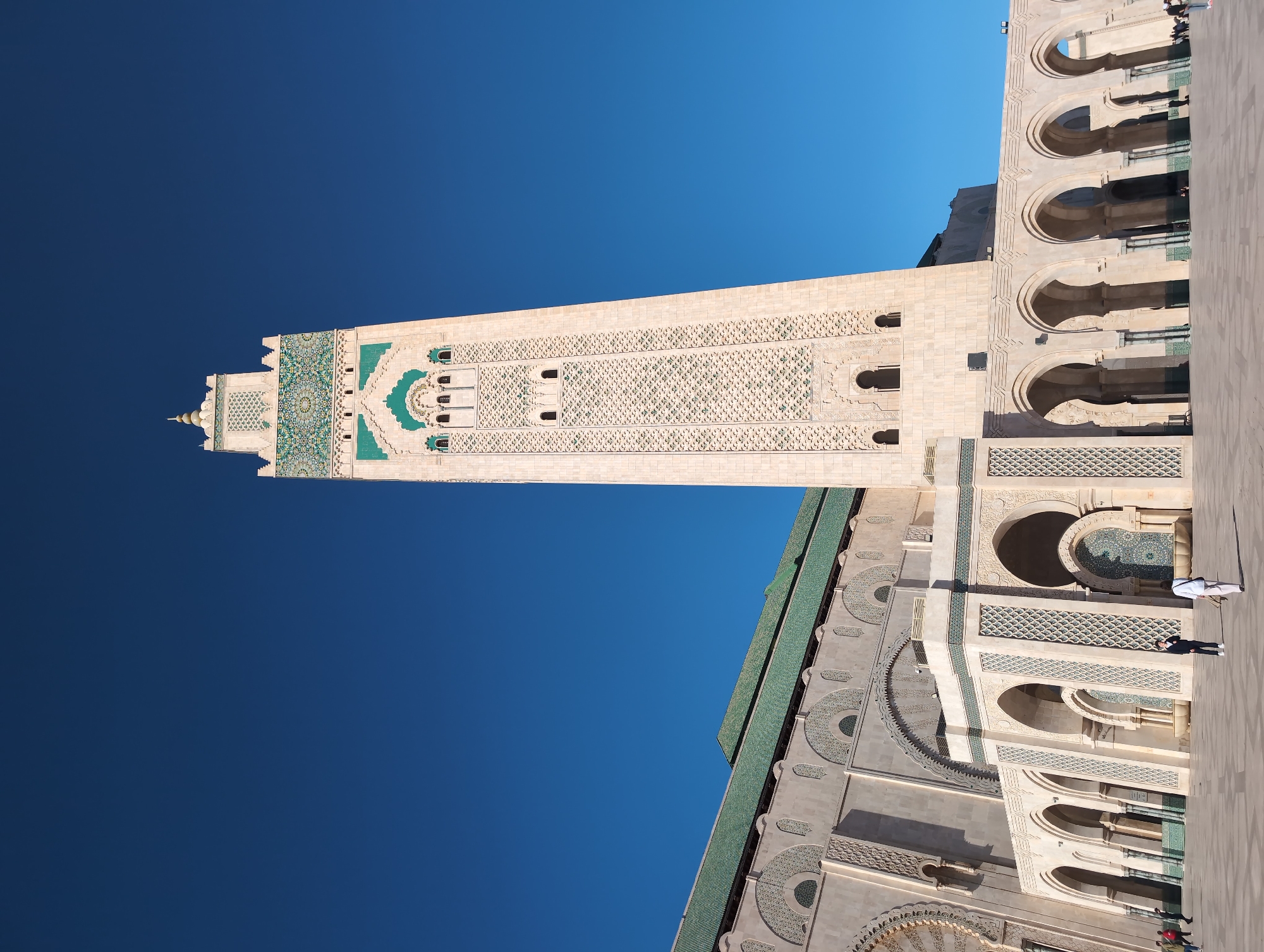 Hassan II Mosque photographed by visitors in Casablanca