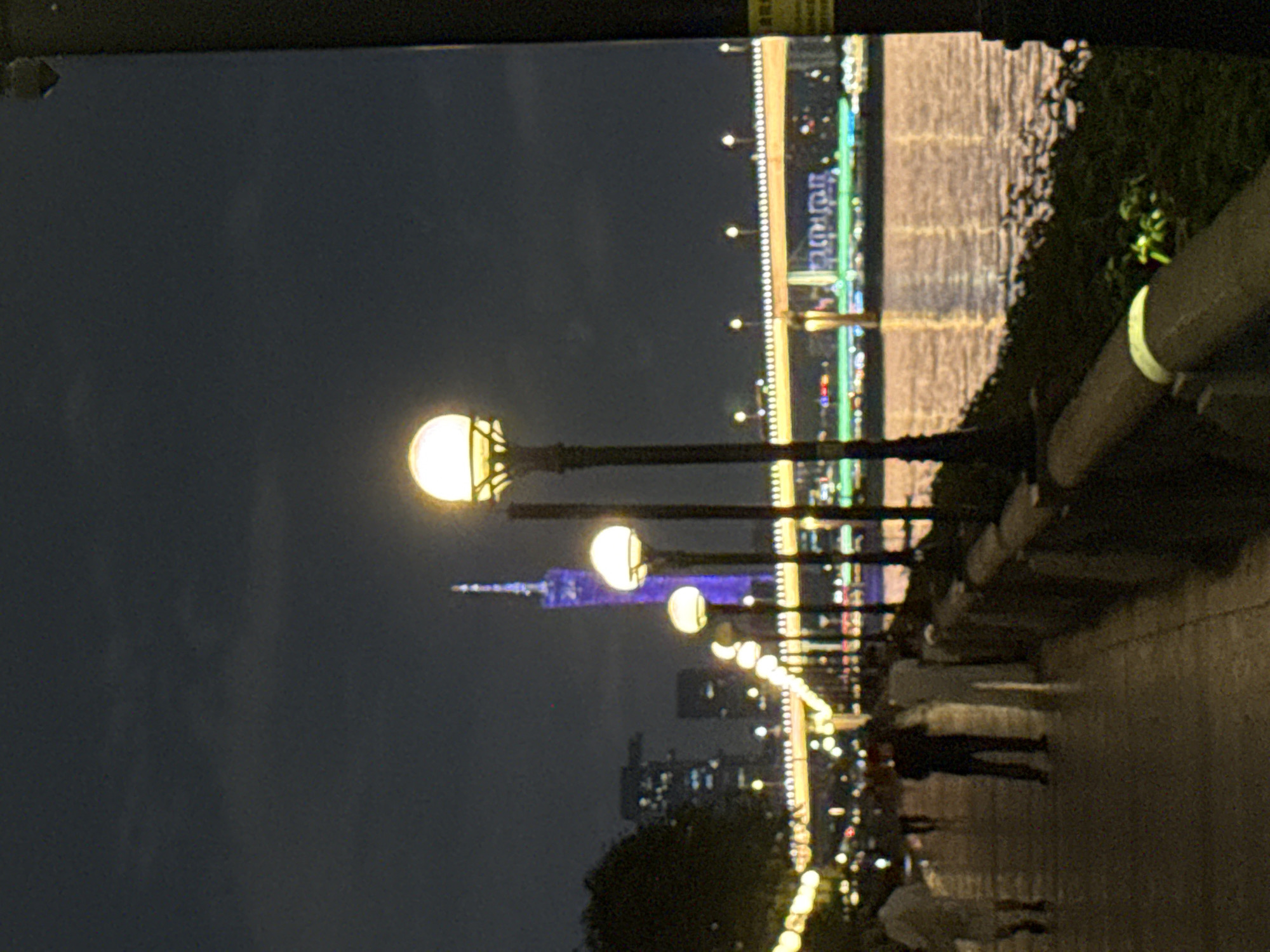 Individual observed at Guangzhou Pearl River waterfront during evening hours