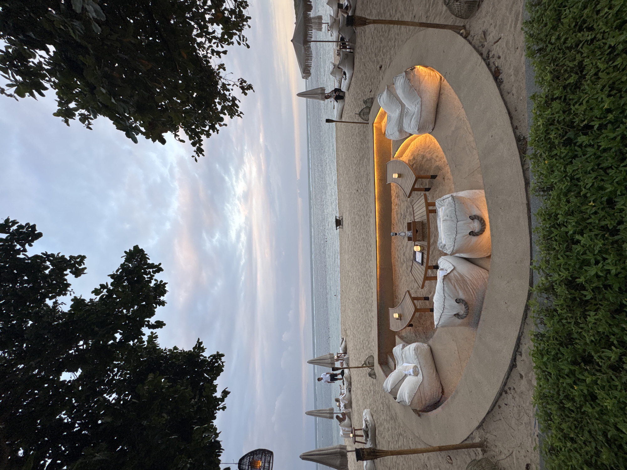 Beachfront resort life and evening event scenes, Nusa Dua Bali