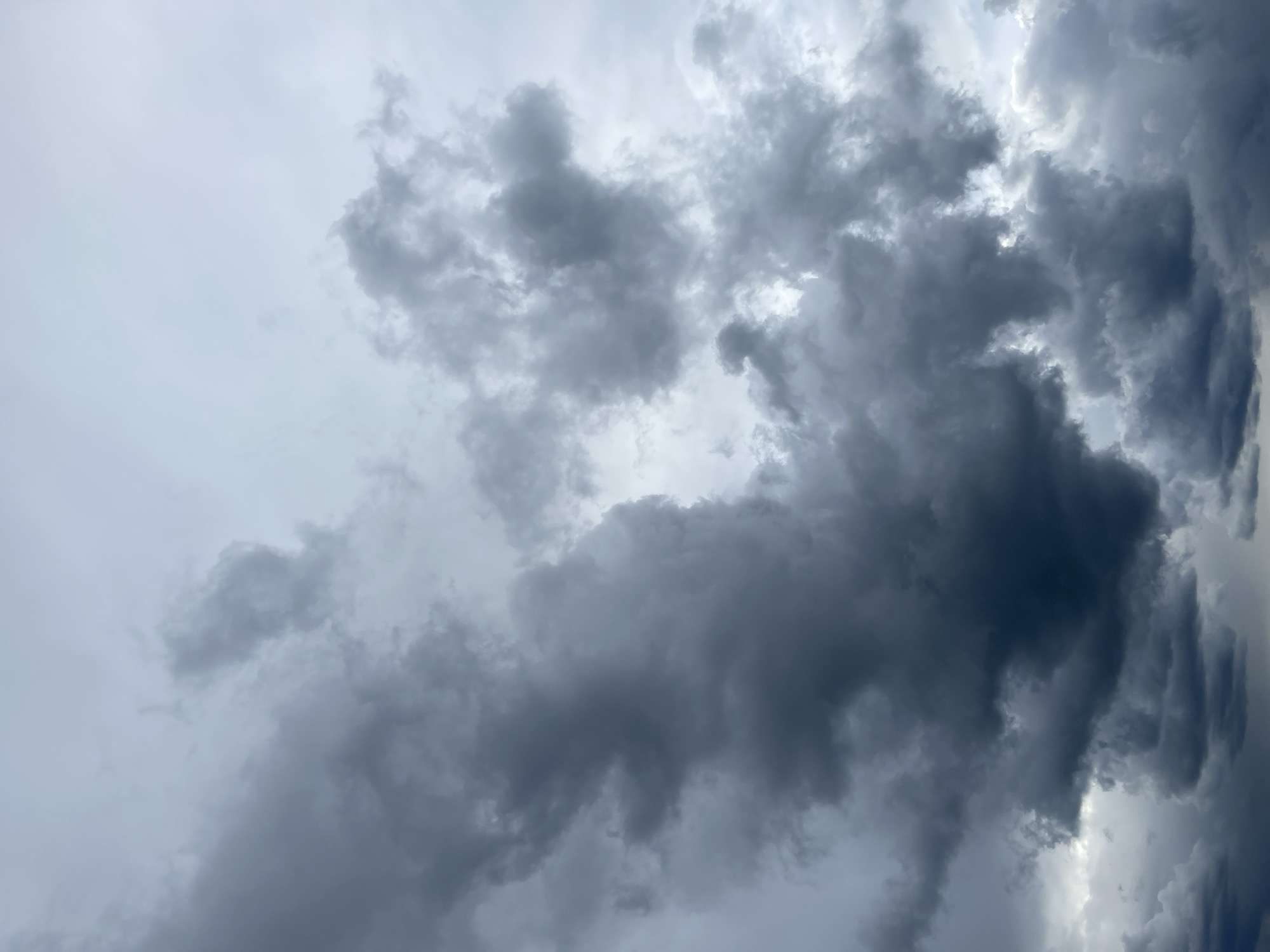 Storm clouds gather over Popasne, Ukraine