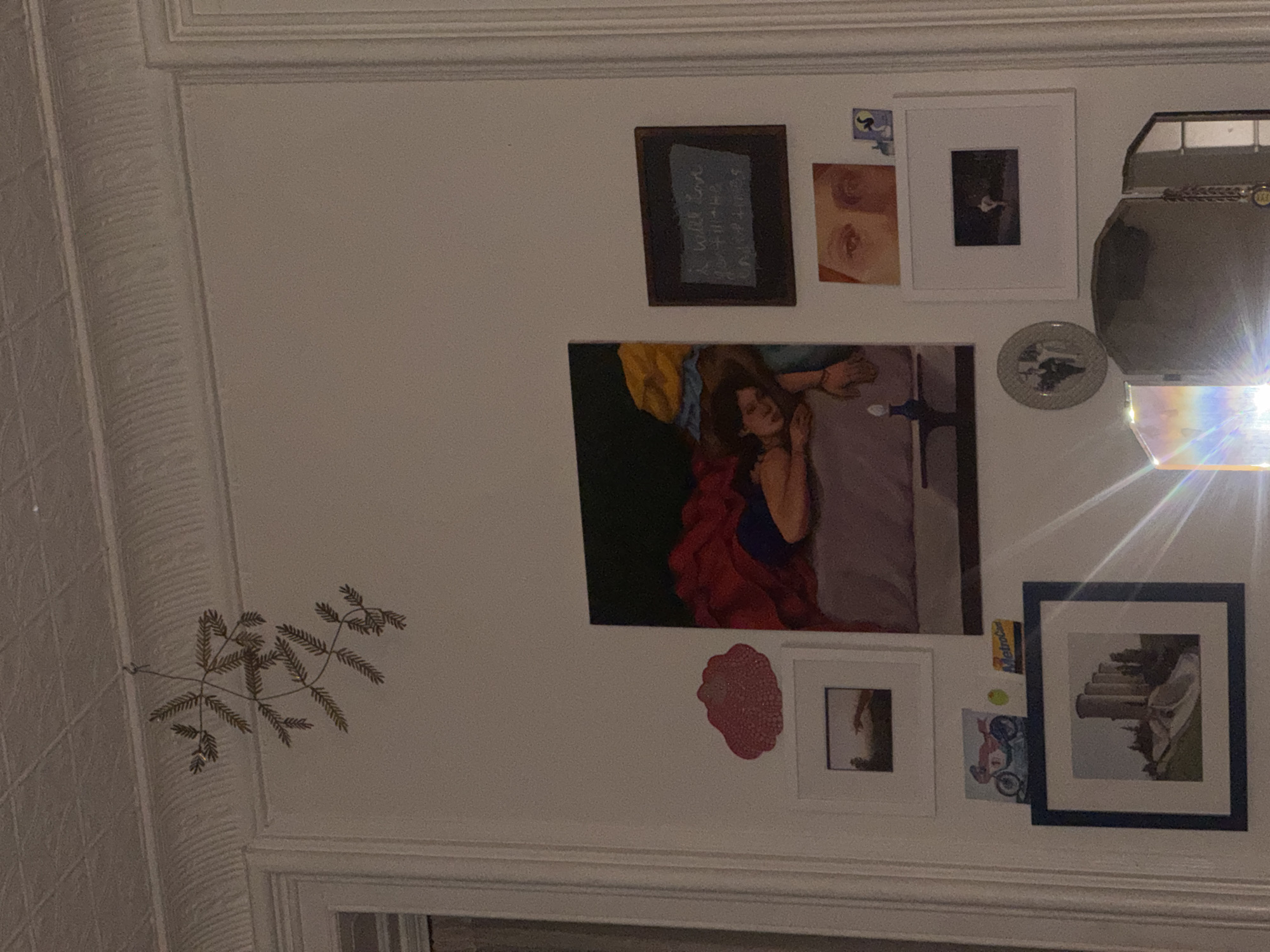 Art collection displayed on wall in New York